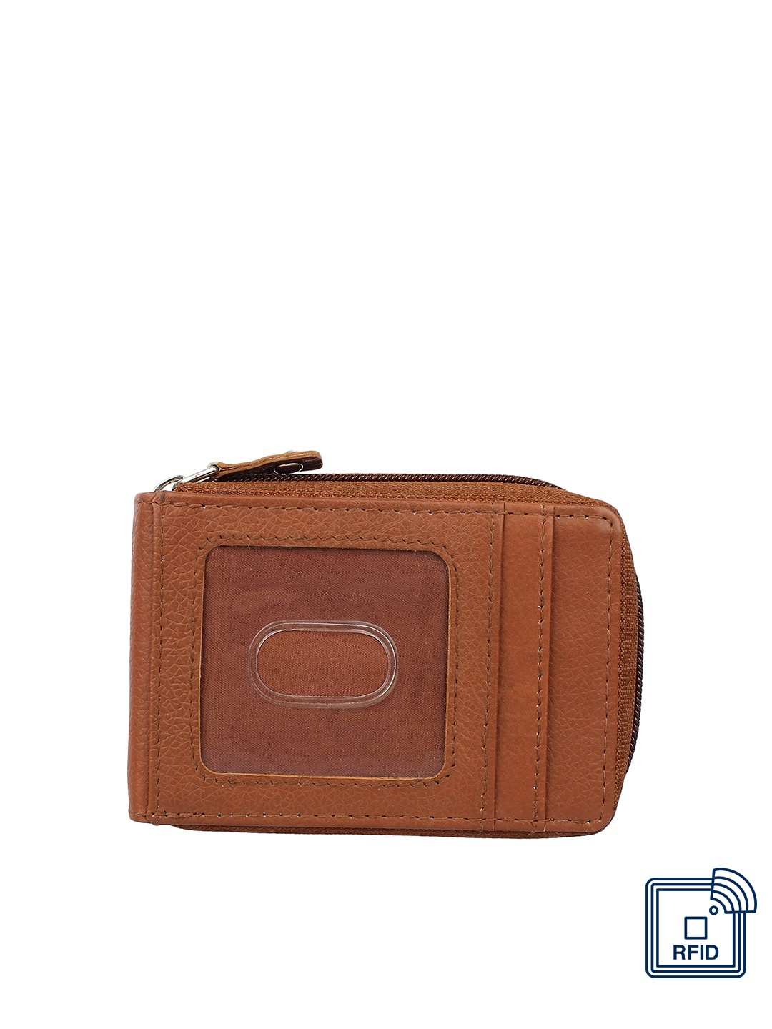 

WILD EDGE Men Tan Leather Card Holder