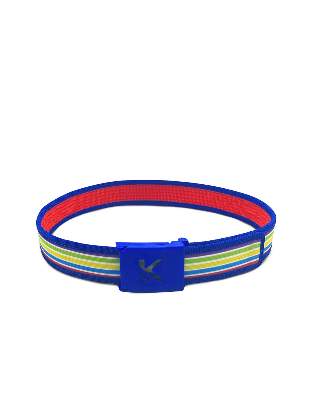 

KazarMax Boys Multicolour Striped Reversible Belt, Multi