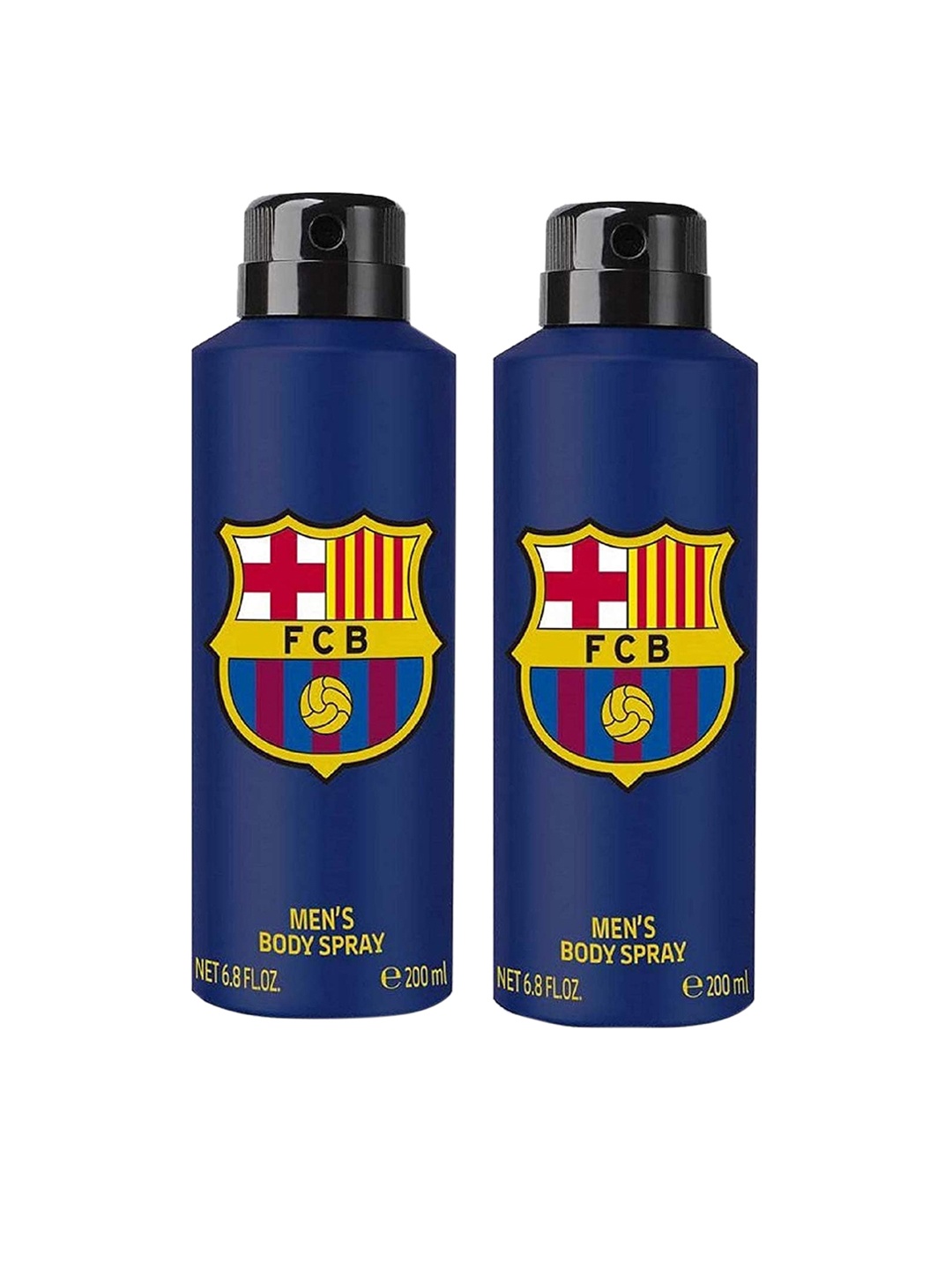 

FC Barcelona Men Pack of 2 Deodorant 400 ml, Blue