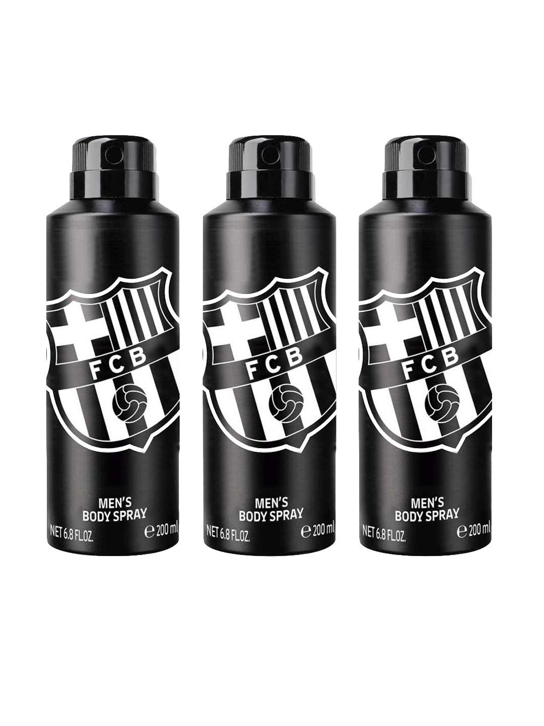 

FC Barcelona Men Pack Of 3 Deodorant- 200ml Each, Transparent