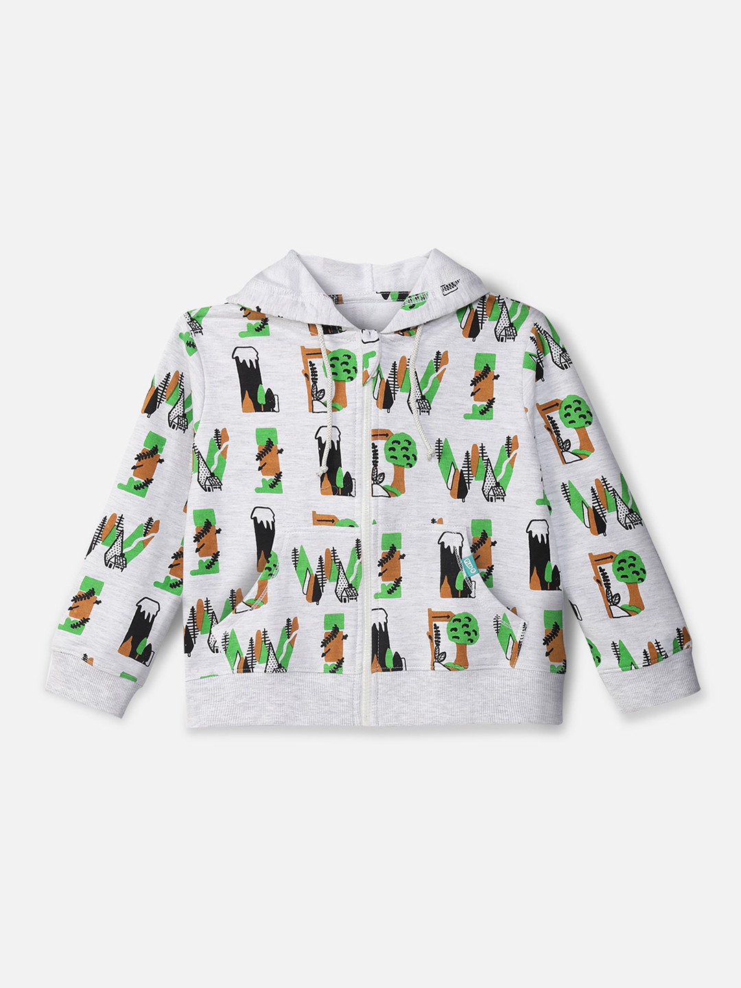 

You Got Plan B Unisex Kids Grey Printed Hooded Sweatshirt