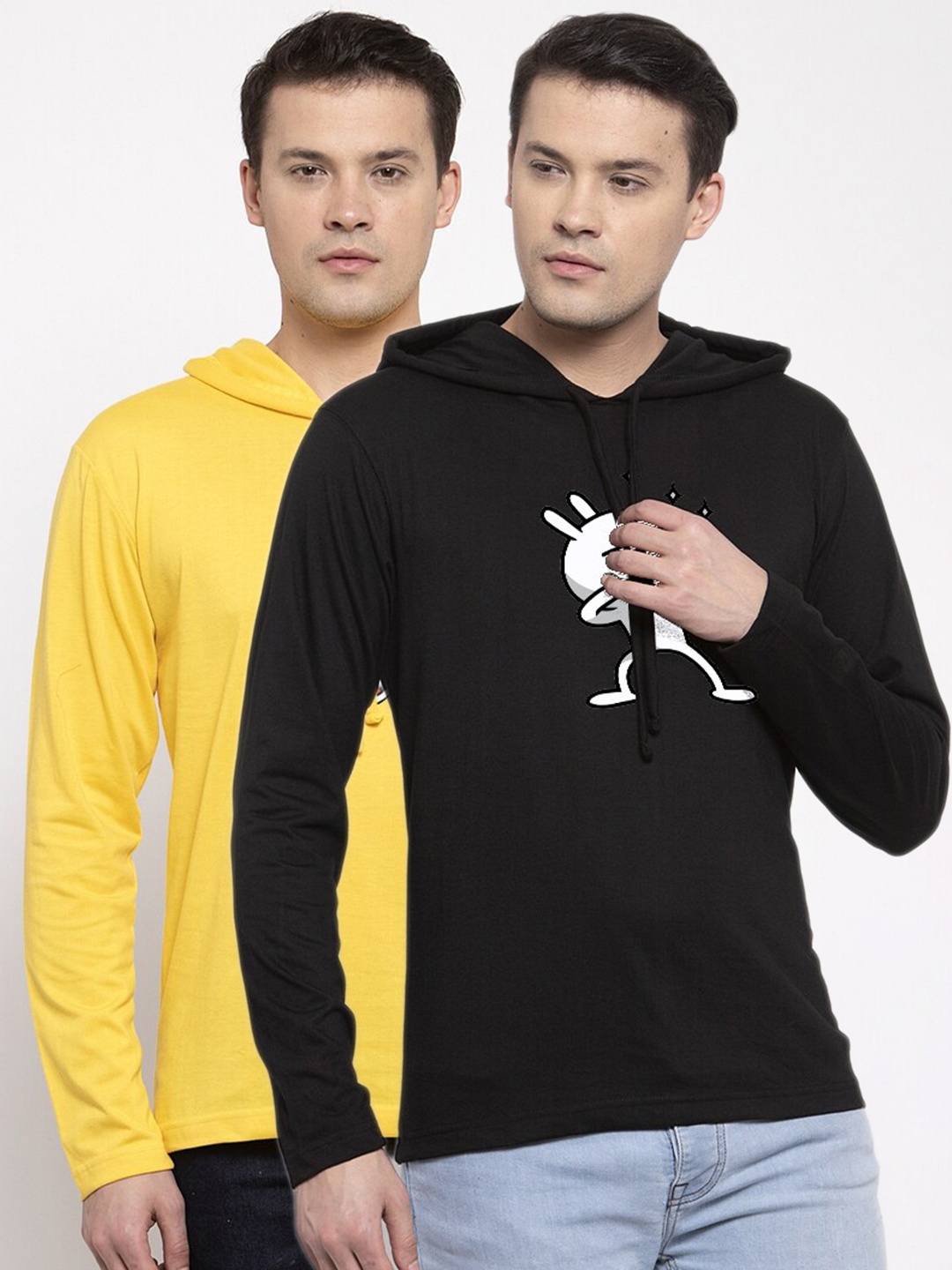 

Friskers Men Yellow 2 Pockets T-shirt