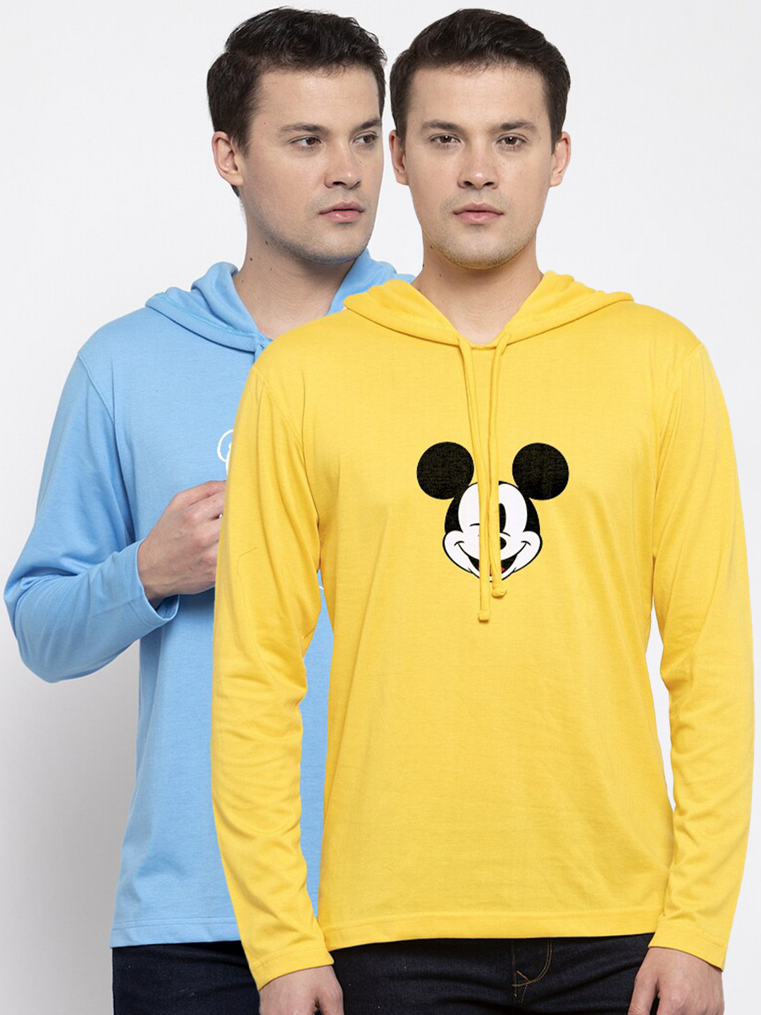 

Friskers Men Yellow 2 Printed Pockets T-shirt