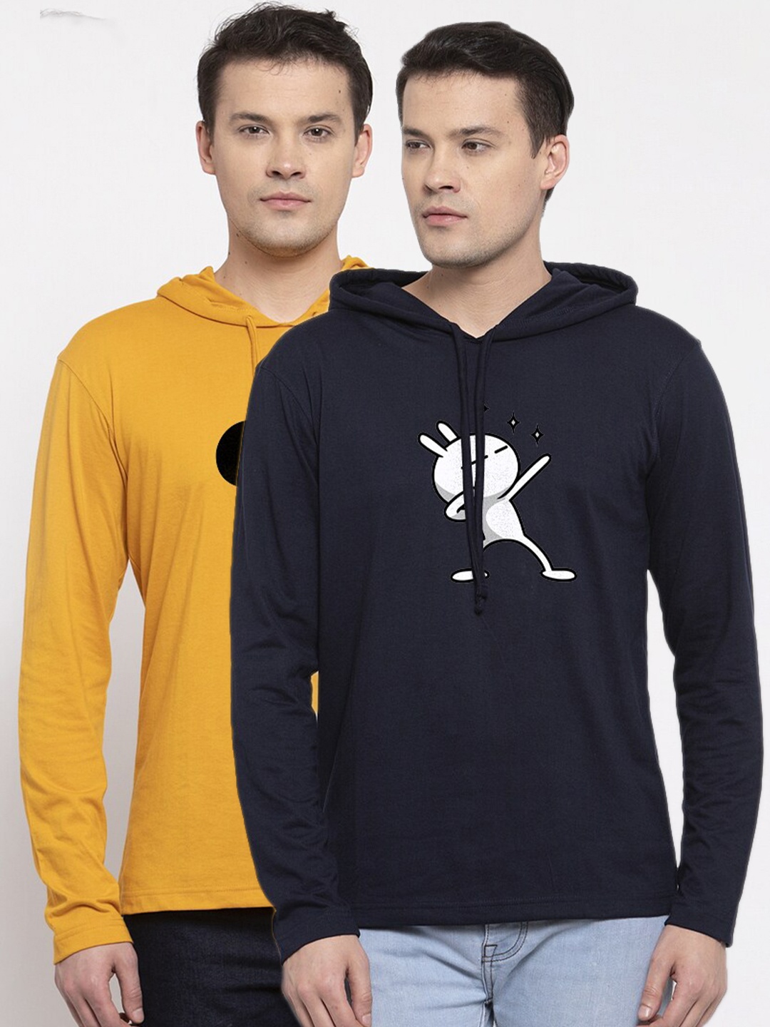 

Friskers Men Gold-Toned Typography 2 Printed Pockets T-shirt