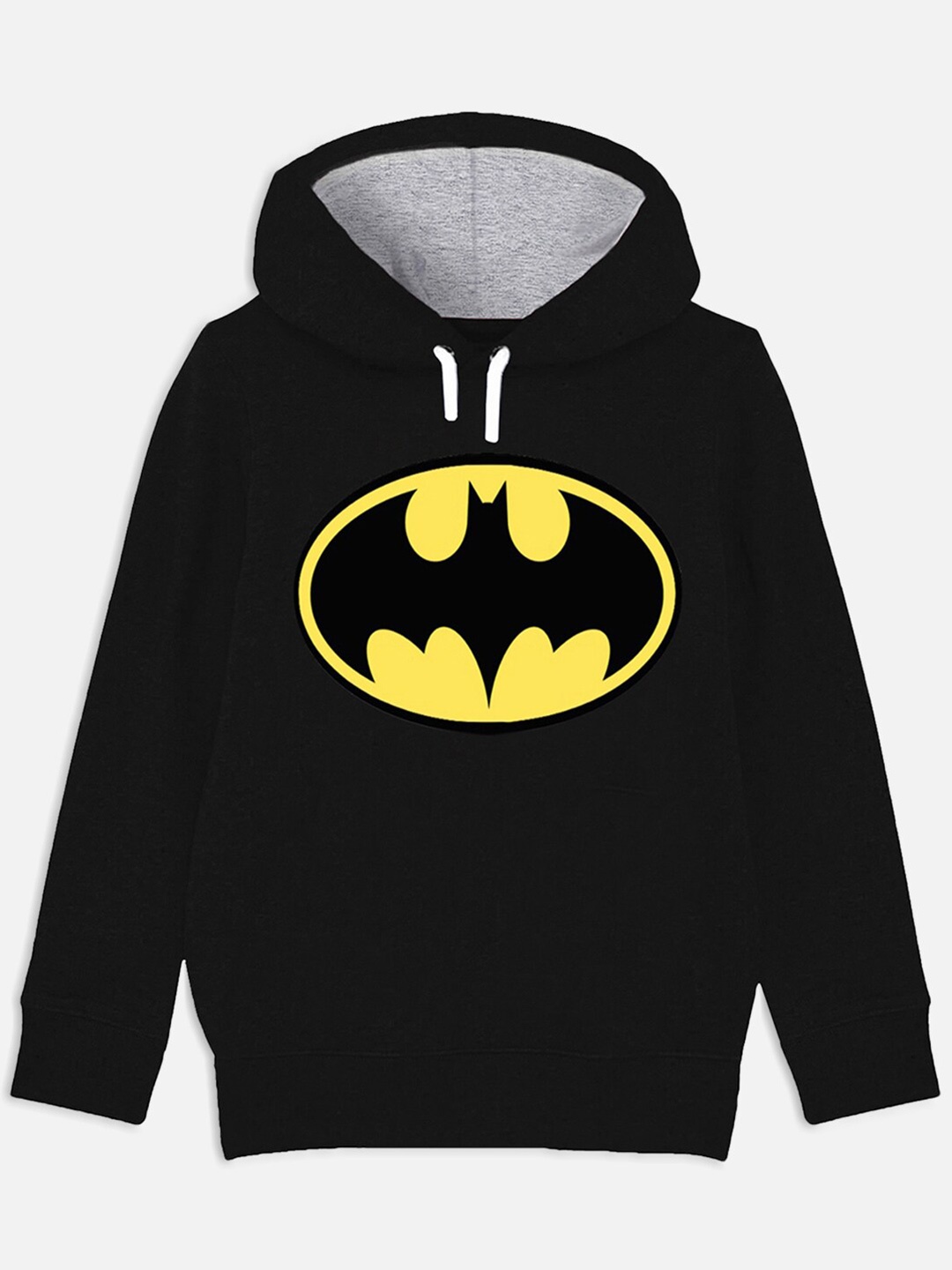 

YK Justice League Boys Black Batman Printed Hooded Sweatshirt