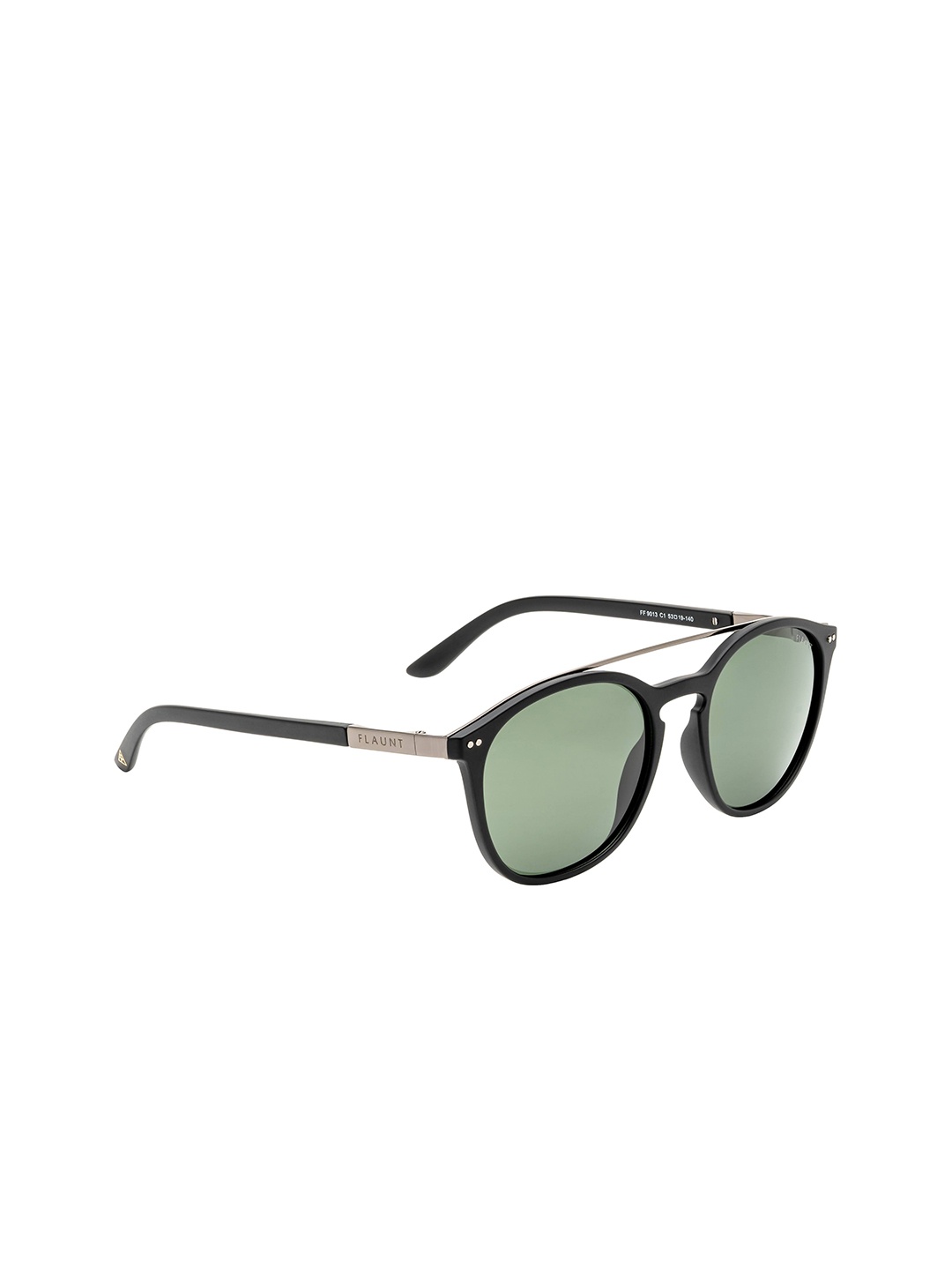 

FEMINA FLAUNT Women Green Lens & Black Oval Sunglasses with UV Protected Lens FF 9013