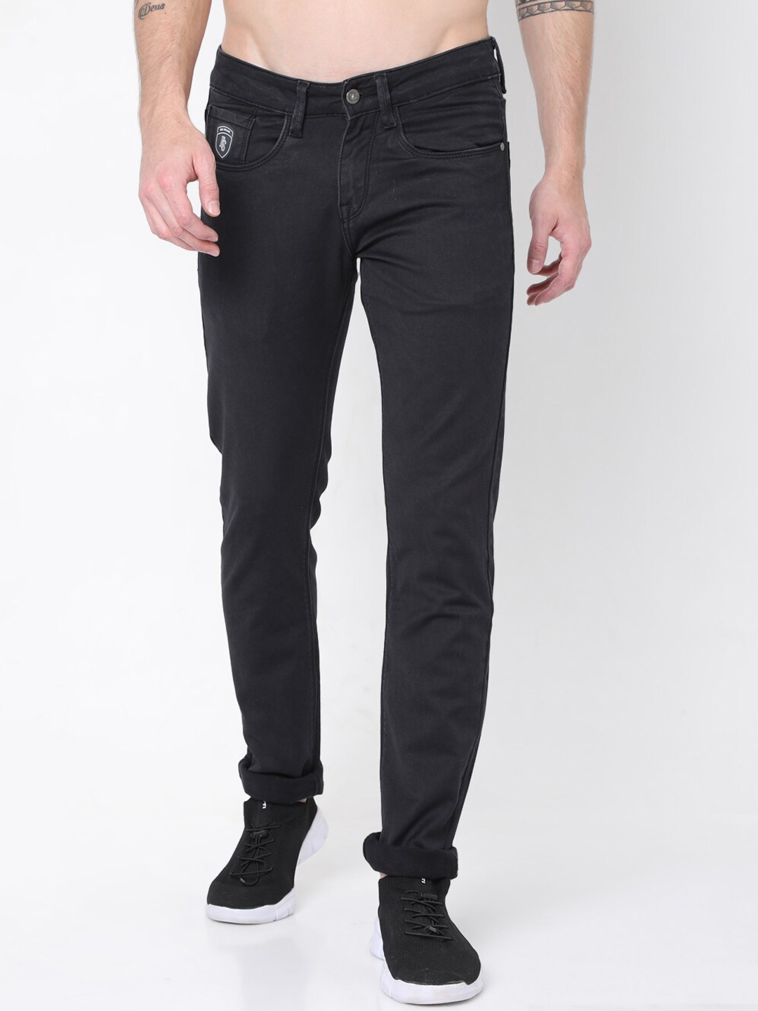 

Rex Straut Jeans Men Black Slim Fit Stretchable Jeans