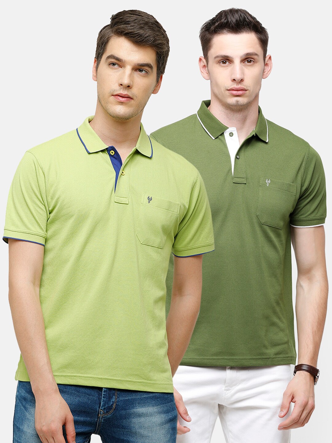 

Classic Polo Men Pack Of 2 Multicoloured Polo Collar T-shirts, Multi