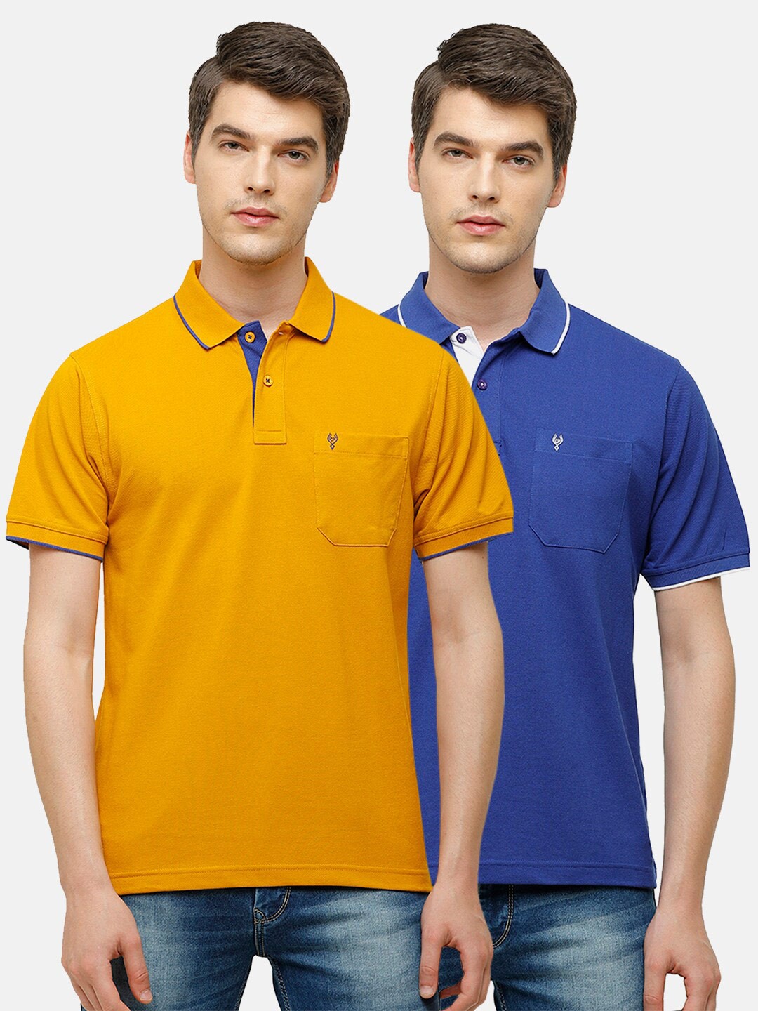 

Classic Polo Men Multicoloured 2 Polo Collar Pockets T-shirt, Multi