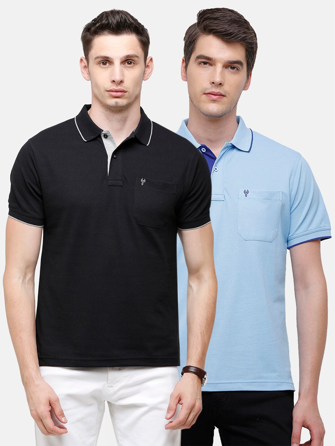 

Classic Polo Men Multicoloured 2 Polo Collar Pockets T-shirt, Multi