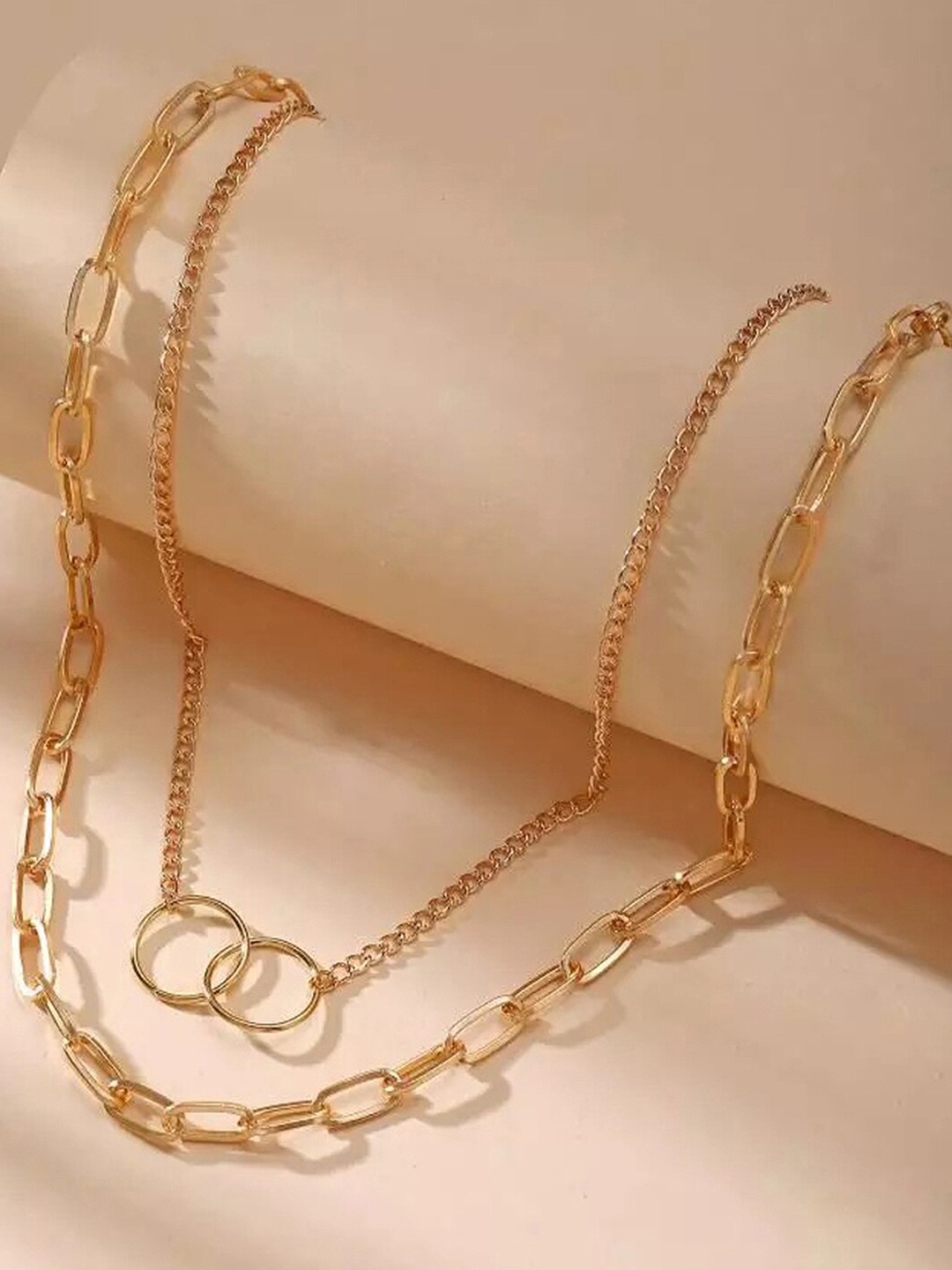 

Vembley Gold-Plated Layered Chunky Chain Link Necklace