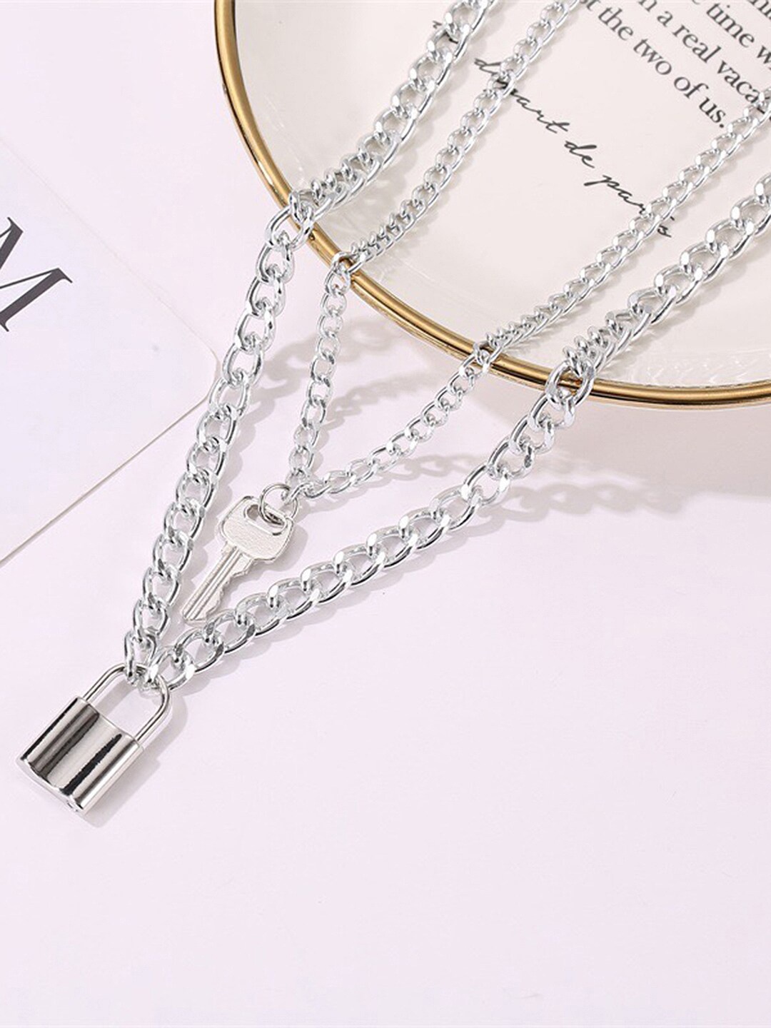 

Vembley Silver-Plated Layered Necklace
