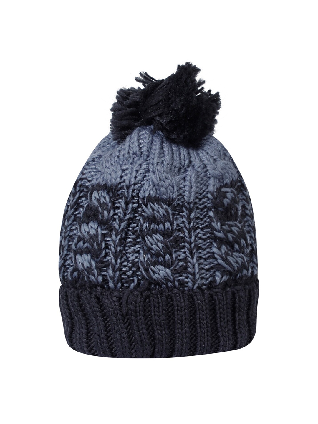 

LOOM LEGACY Women Black & Grey Beanie