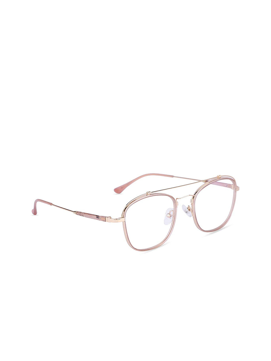 

MARC LOUIS Women Pink & Rose Gold Full Rim Square Frames ML3005-C4 FR