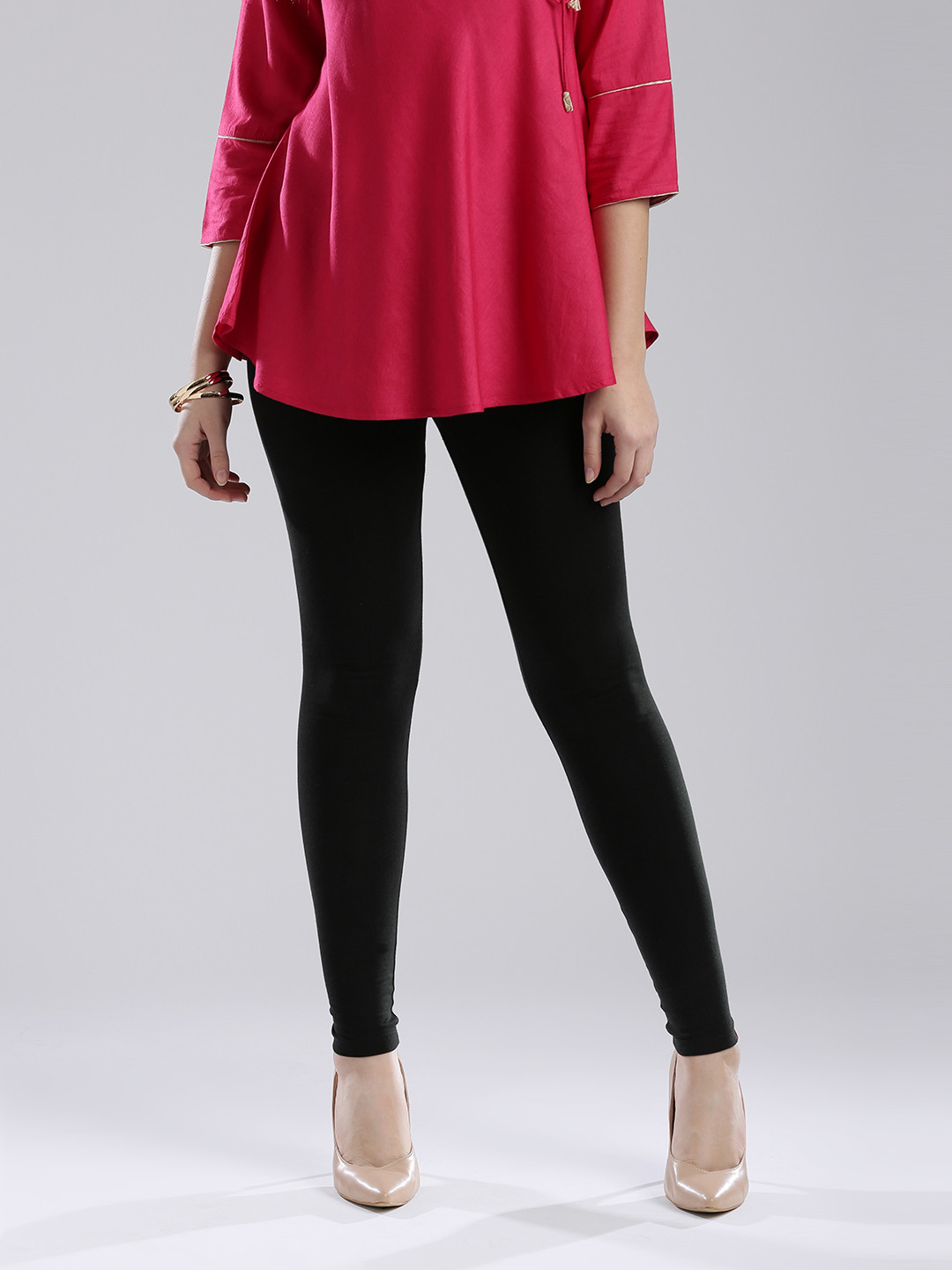 

W Black Churidar Leggings