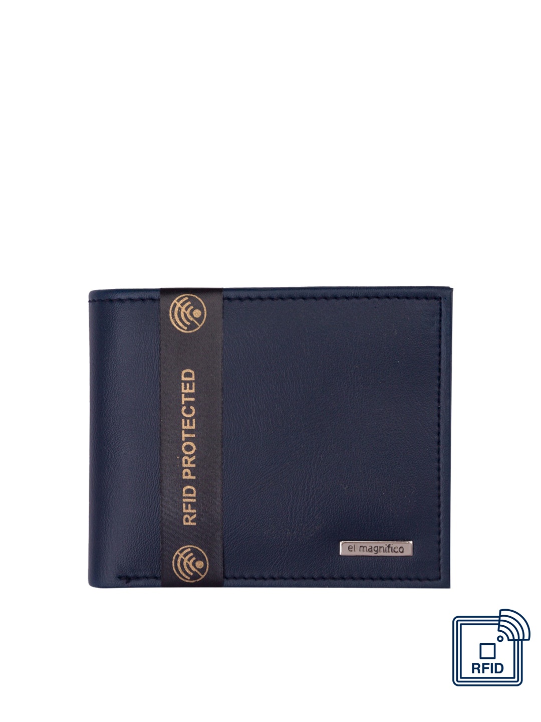 

EL MAGNIFICO Men Navy Blue Two Fold Wallet