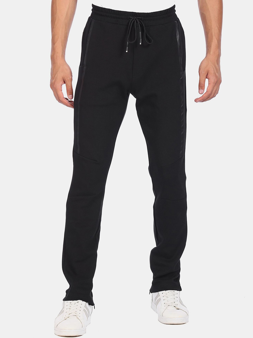 

Arrow New York Men Black Solid Trousers