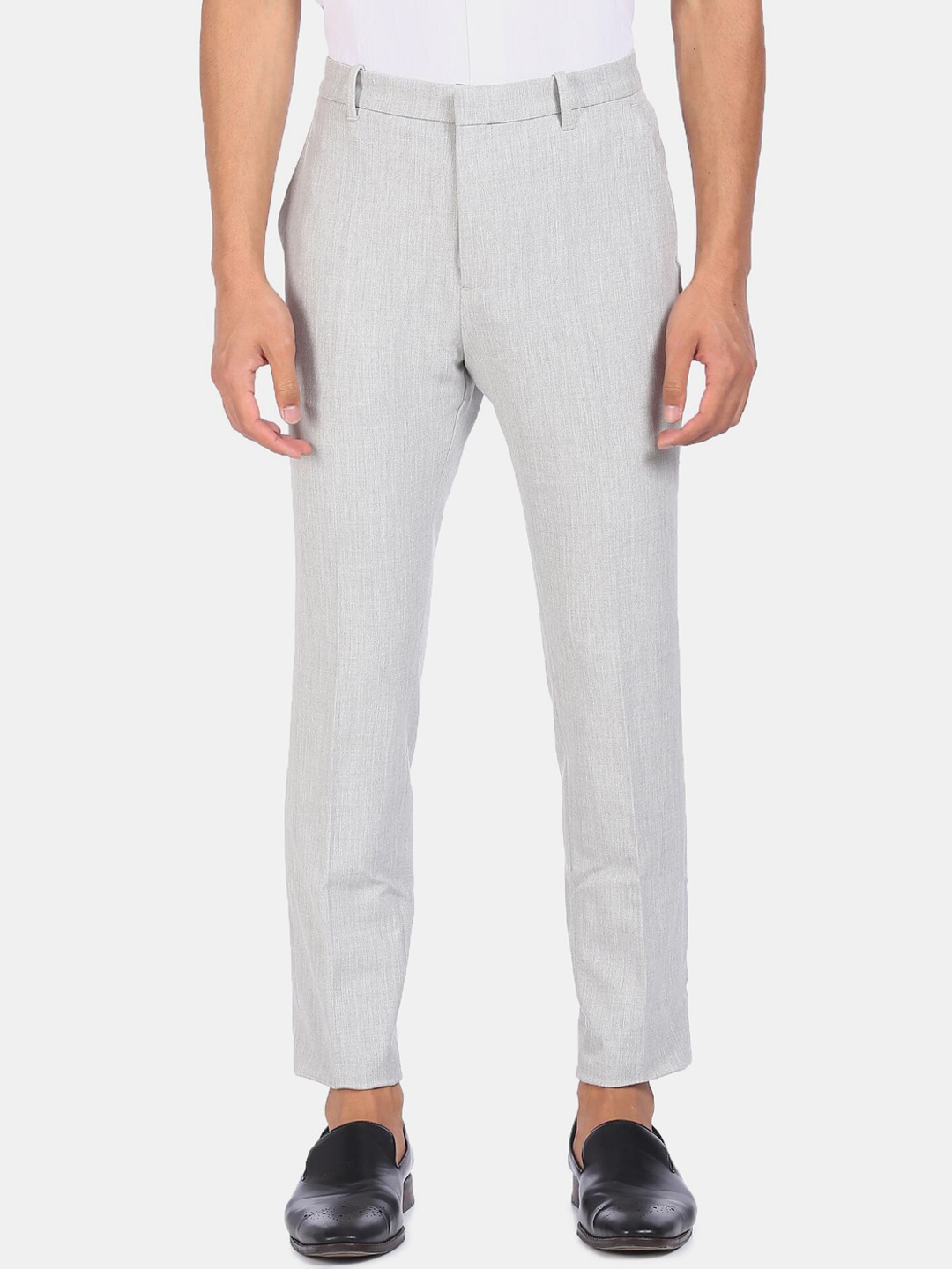

Arrow New York Men Grey Trousers