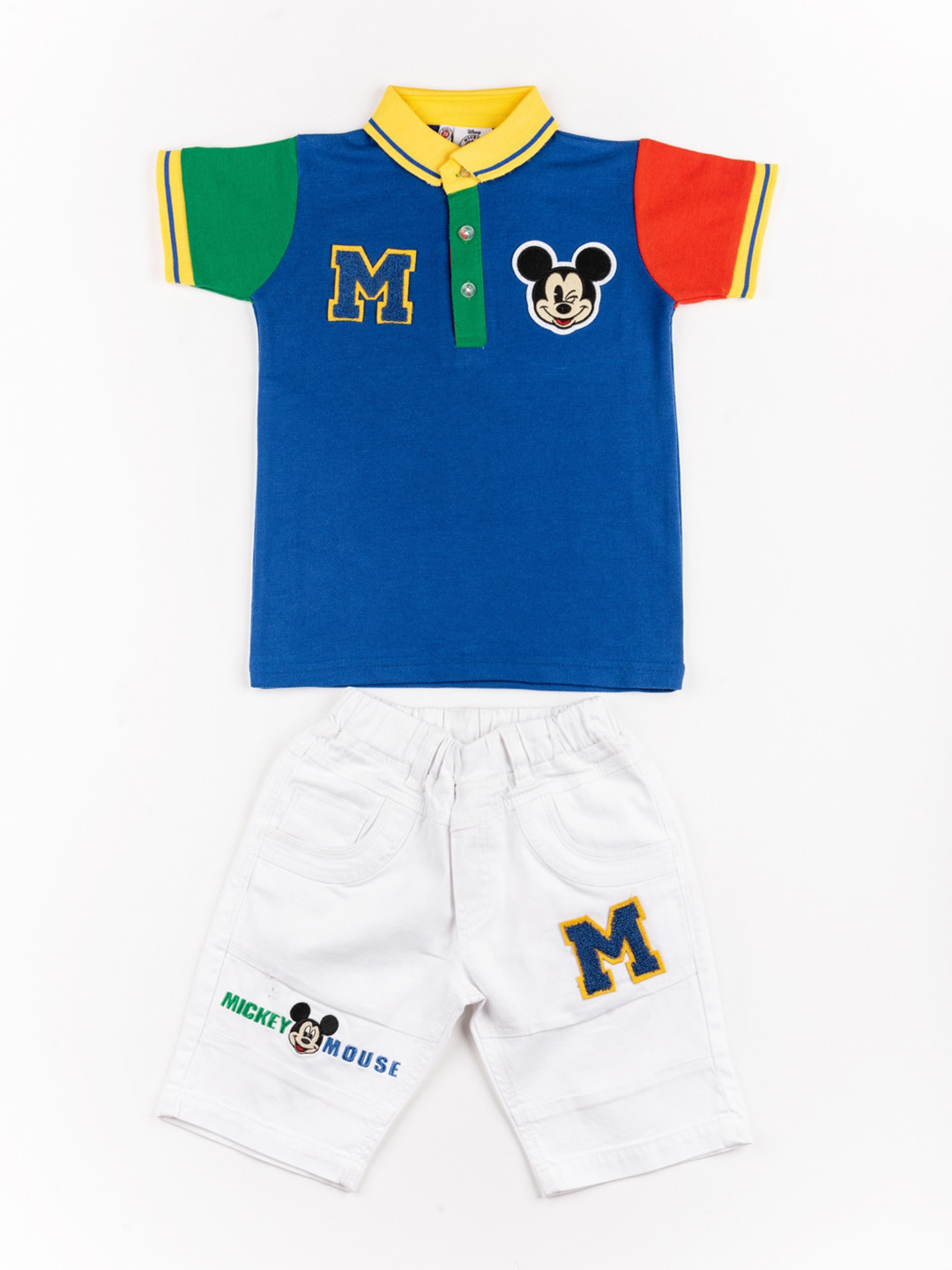 

BFF Boys Blue & White Printed T-shirt with Capris