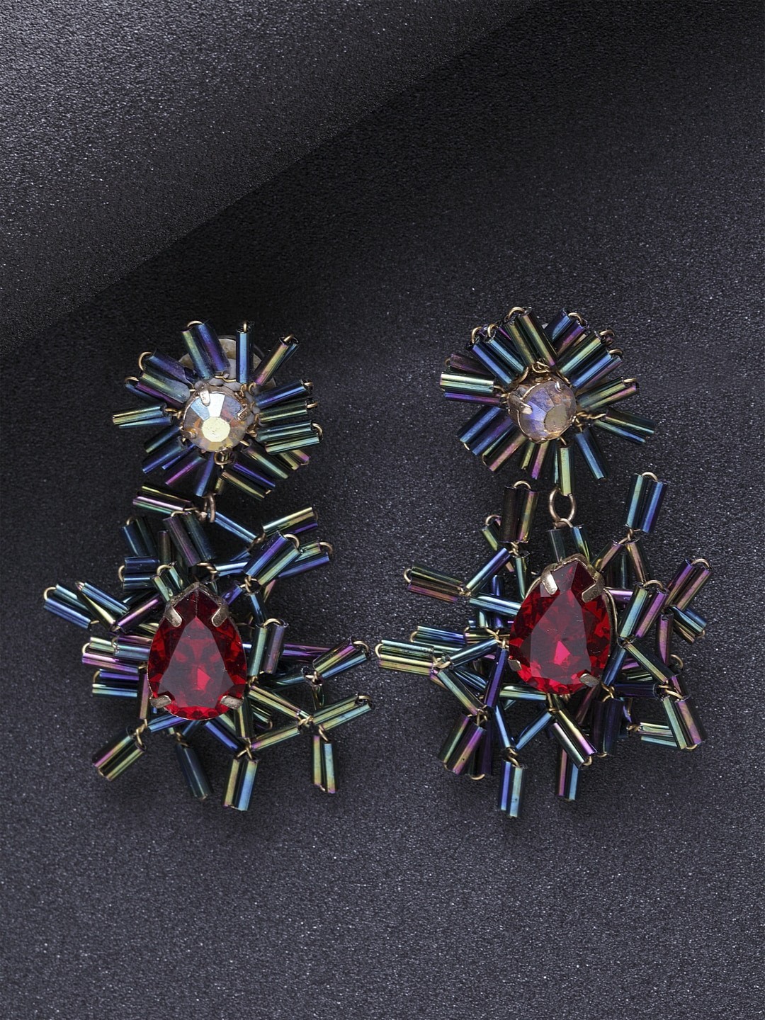 

DIVA WALK EXCLUSIVE Multicoloured Contemporary Drop Earrings, Multi