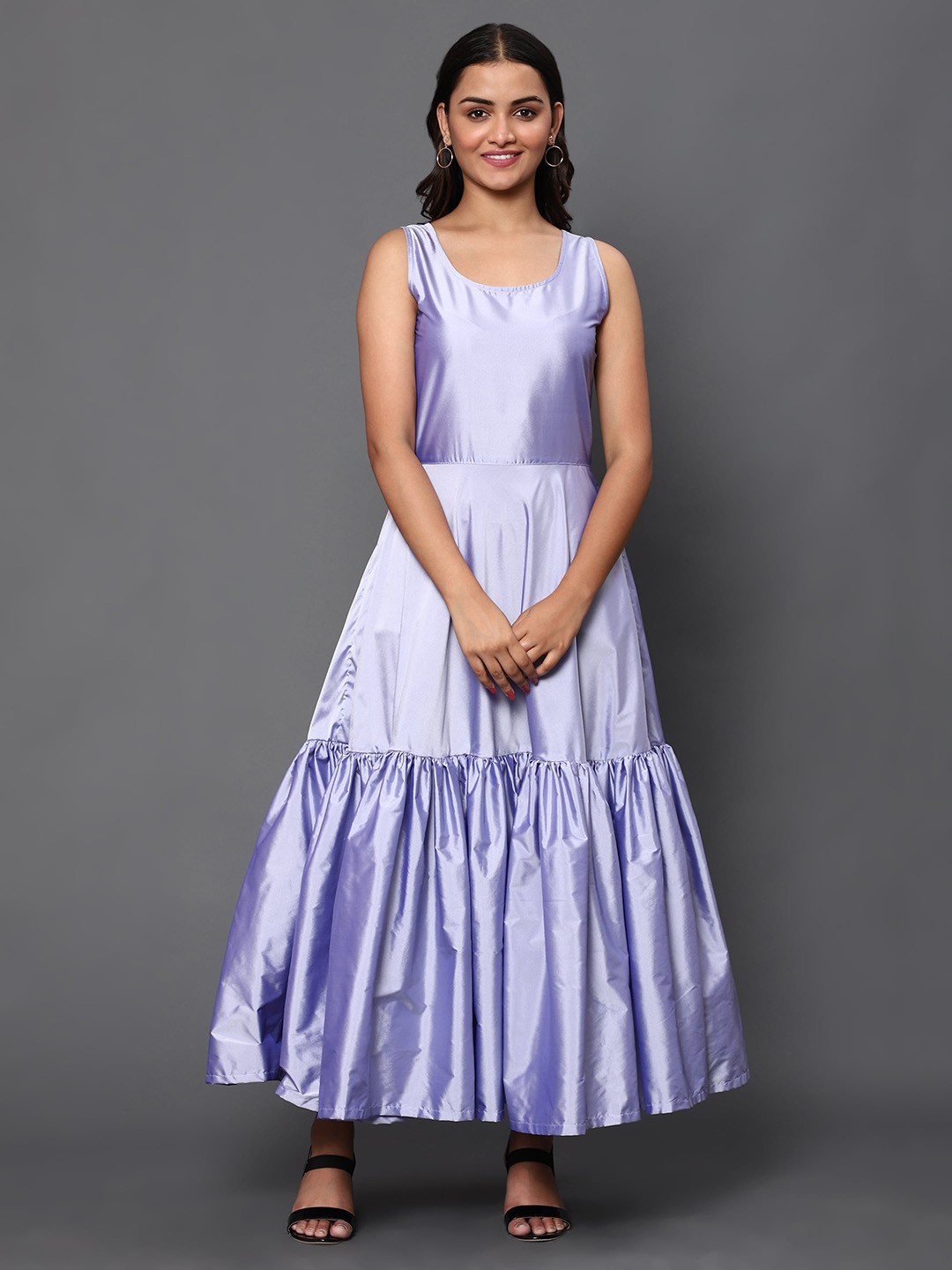 

KHUMAAR Shuchi Bhutani Lavender Sleeveless Maxi Dress