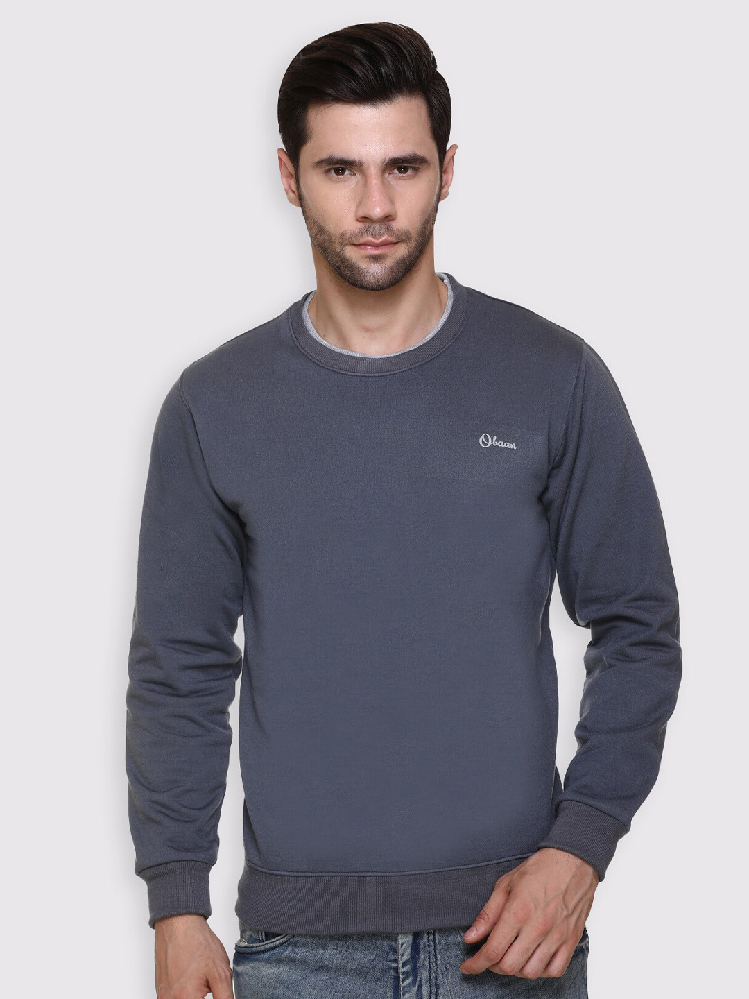 

Obaan Men Grey Sweatshirt