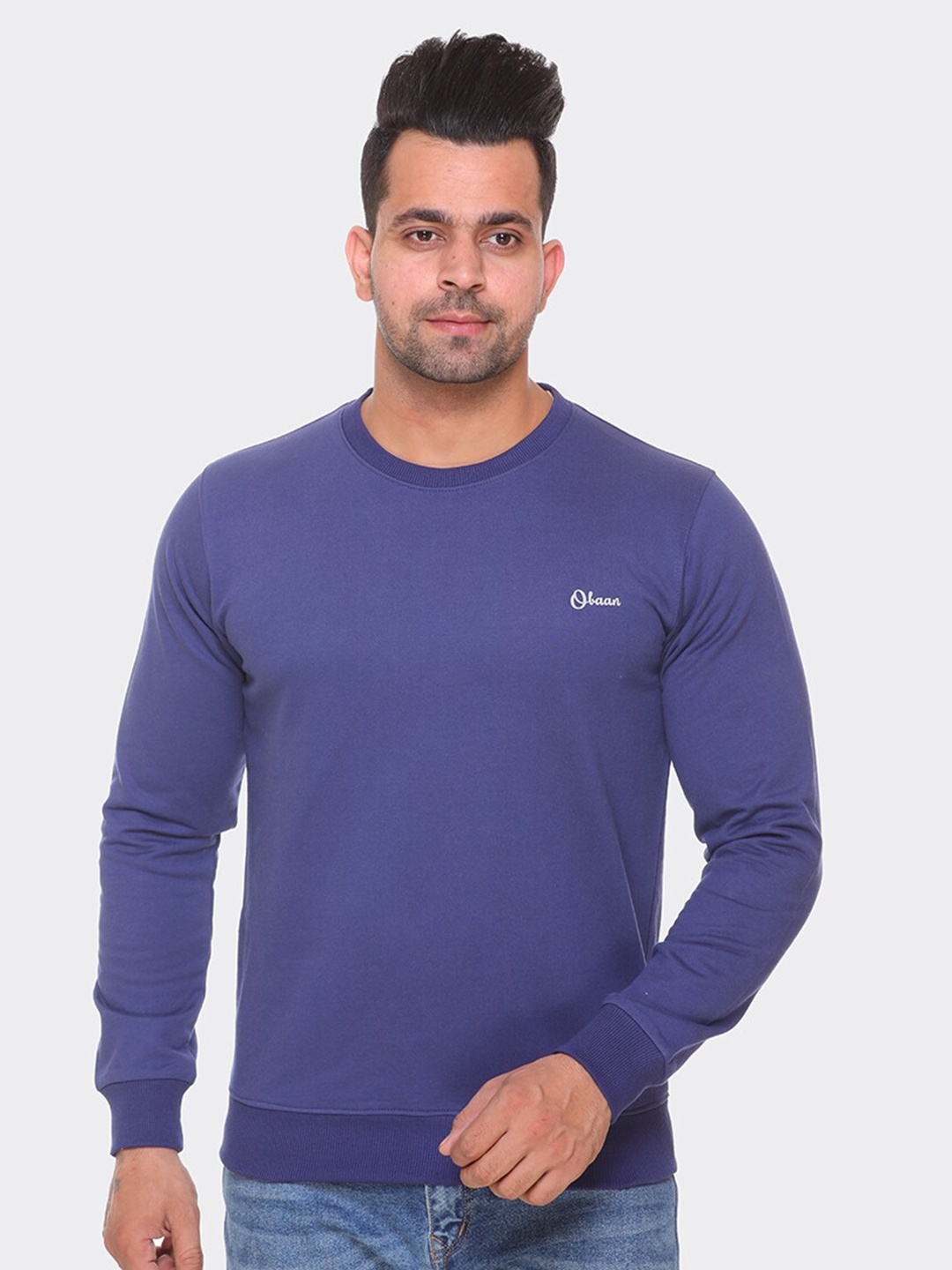 

Obaan Men Blue Sweatshirt