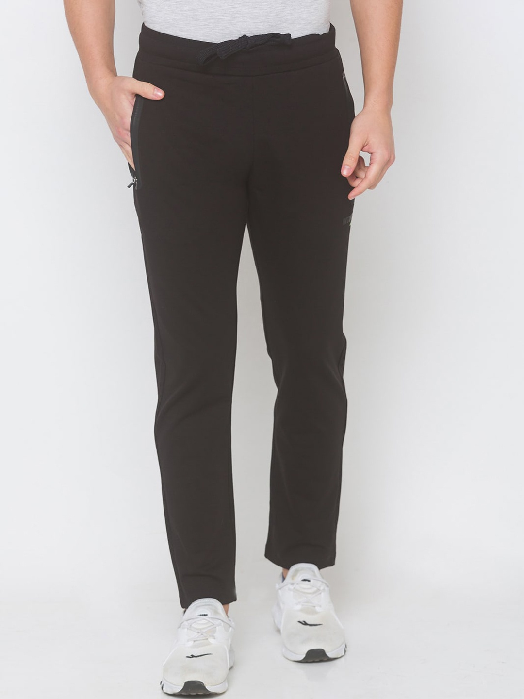 

SPYKAR Men Black Solid Slim Fit Track Pants