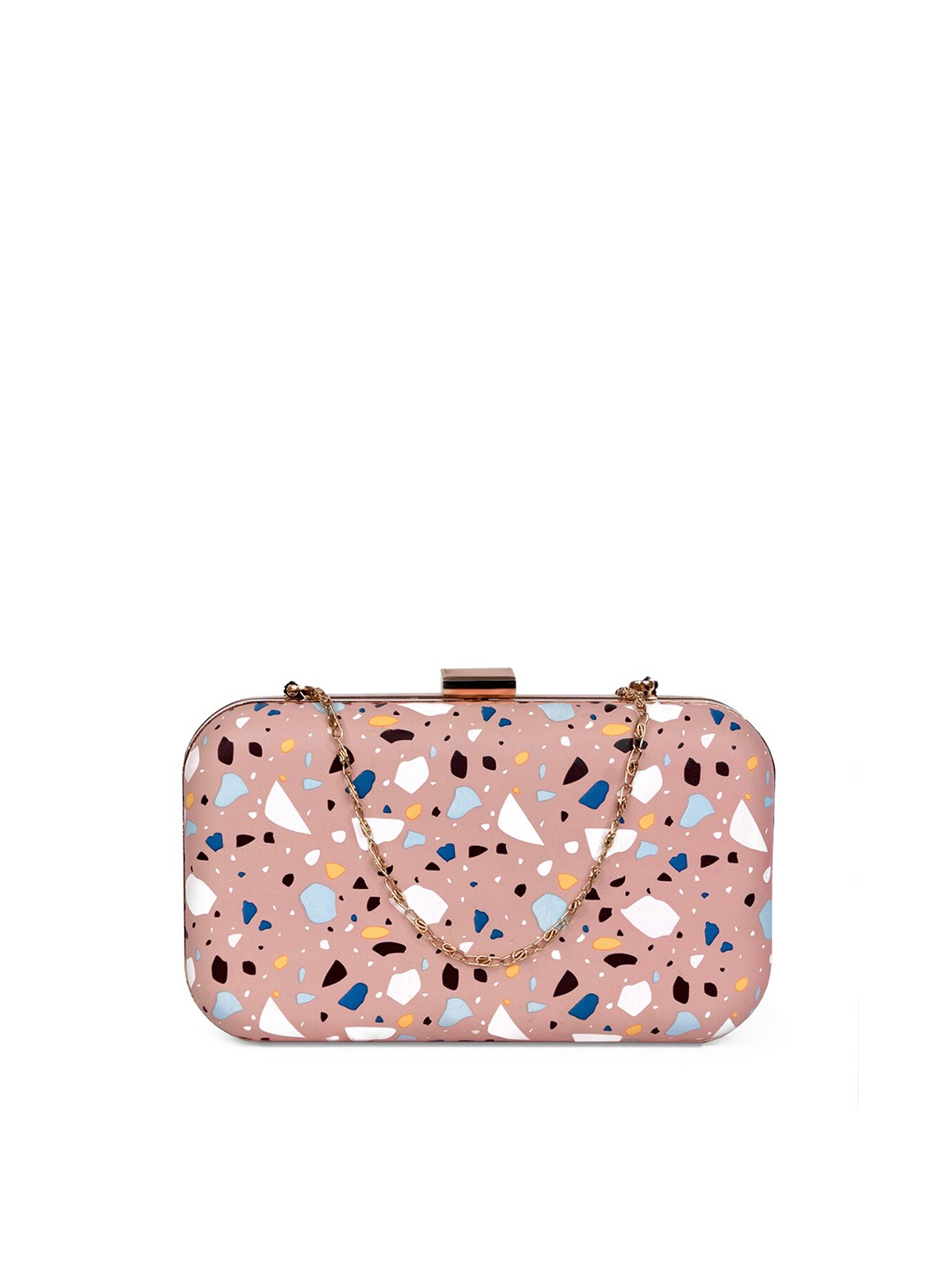 

MODERN MYTH Women Pink Textured Party Clutch