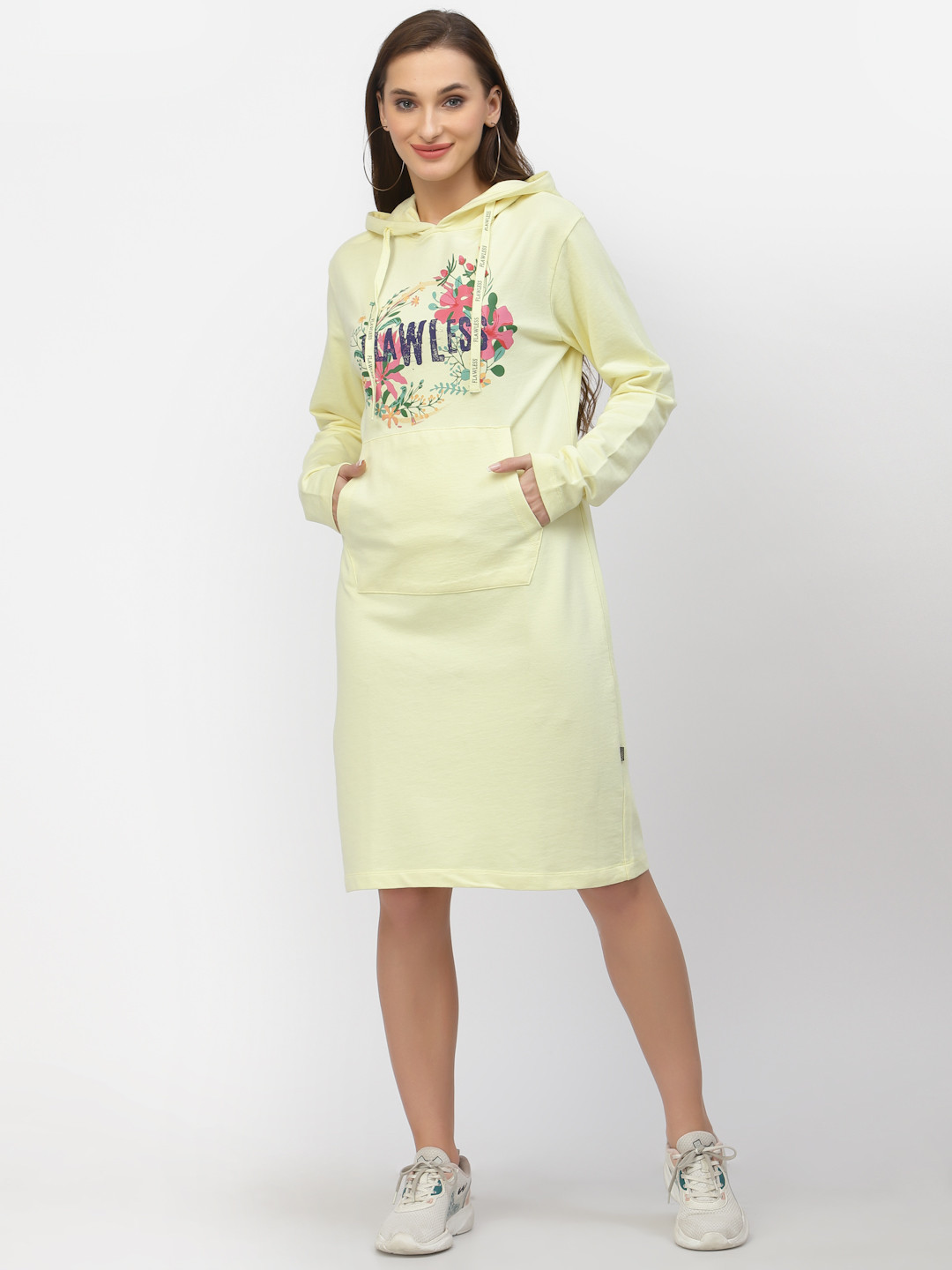 

FLAWLESS Yellow & Blue Sweatshirt Dress