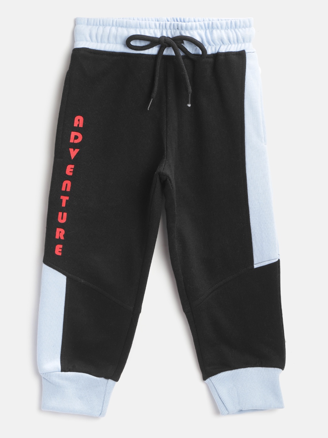 

toothless Boys Black & Blue Colourblocked Joggers
