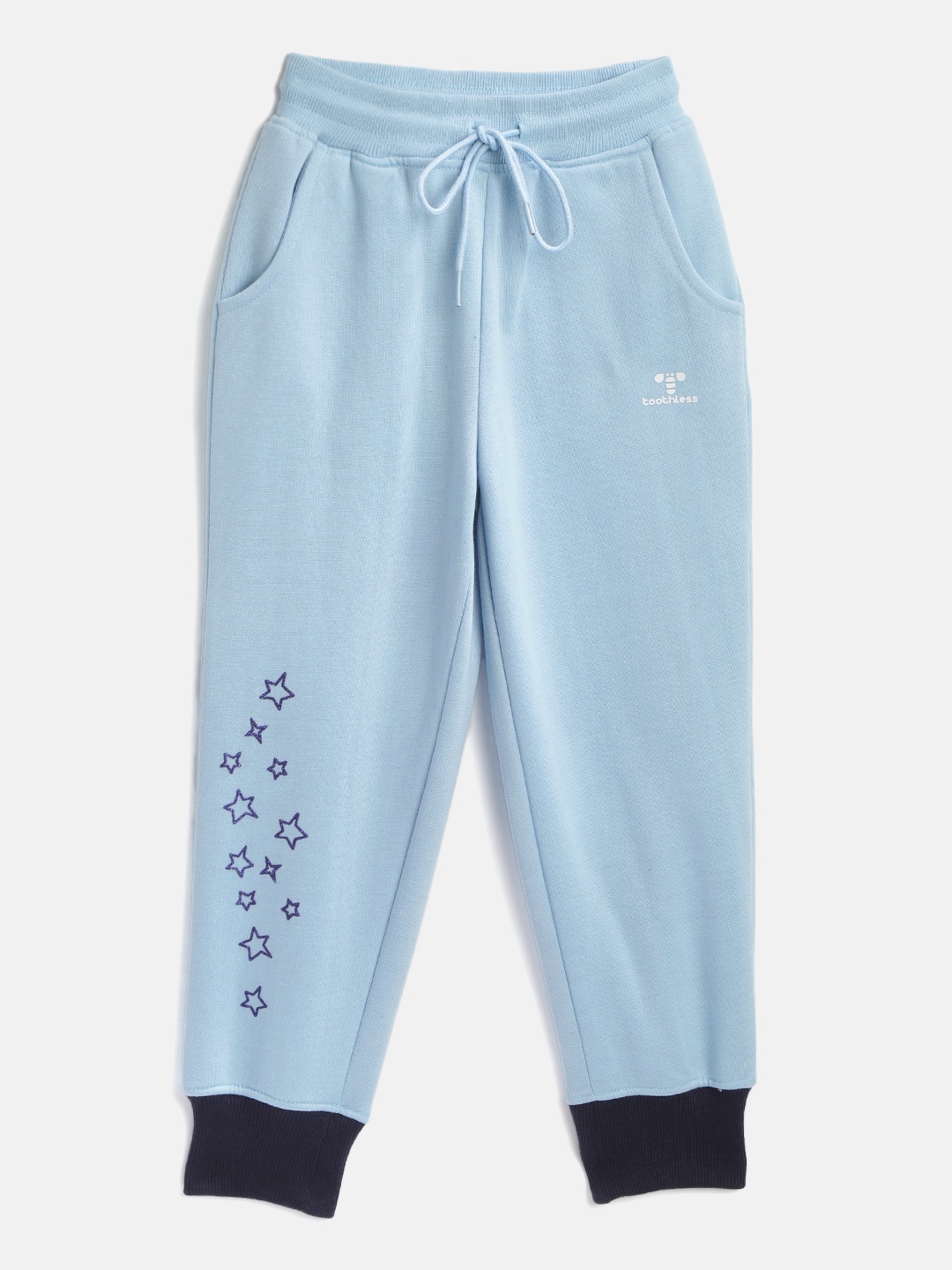 

toothless Blue & Purple Star Printed Joggers