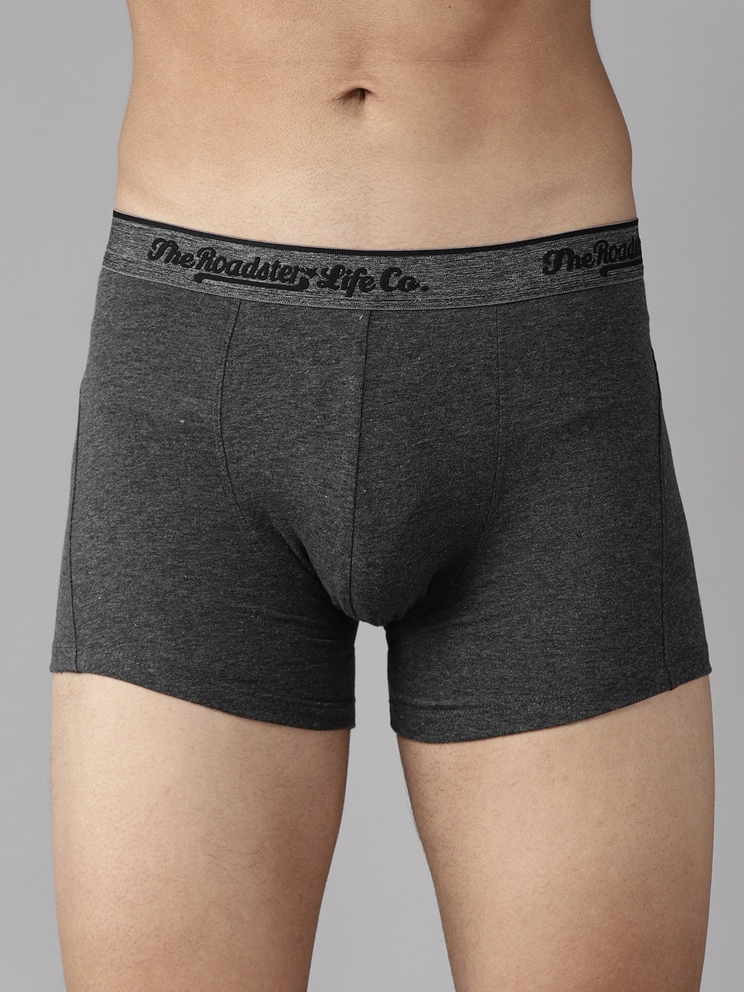 

The Roadster Lifestyle Co Men Charcoal Grey Solid Anti Microbial Trunk RD3688-1PP-TRN-CRCL