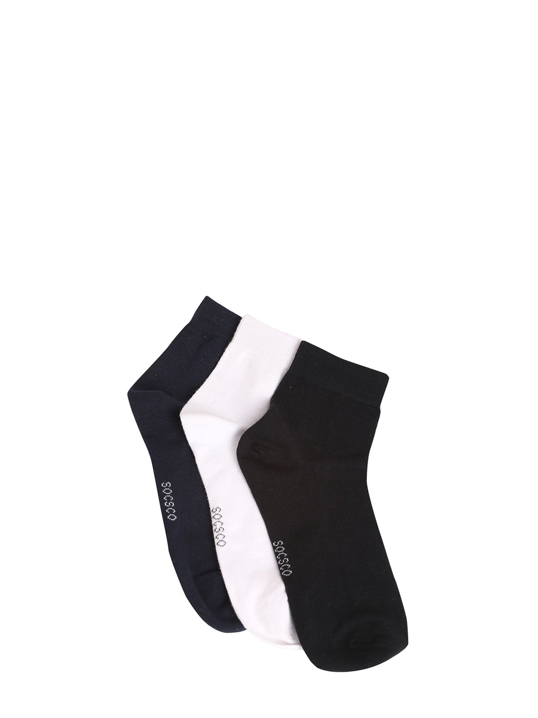 MUTAQINOTI Men Pack Of 3 Assorted Ankle-Length Socks