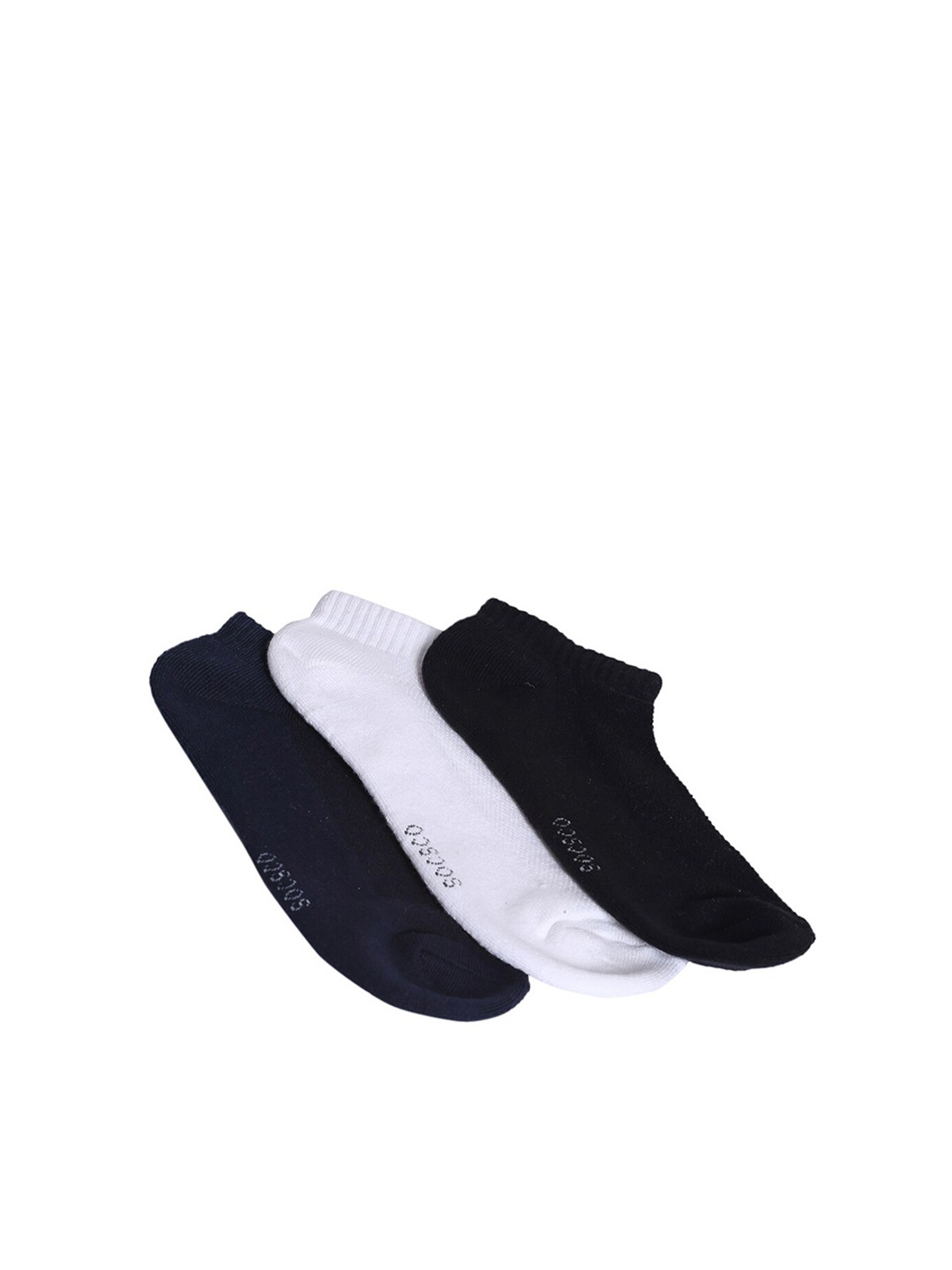 

MUTAQINOTI Men Pack Of 3 Ankle Length Antimicrobial Socks, Assorted