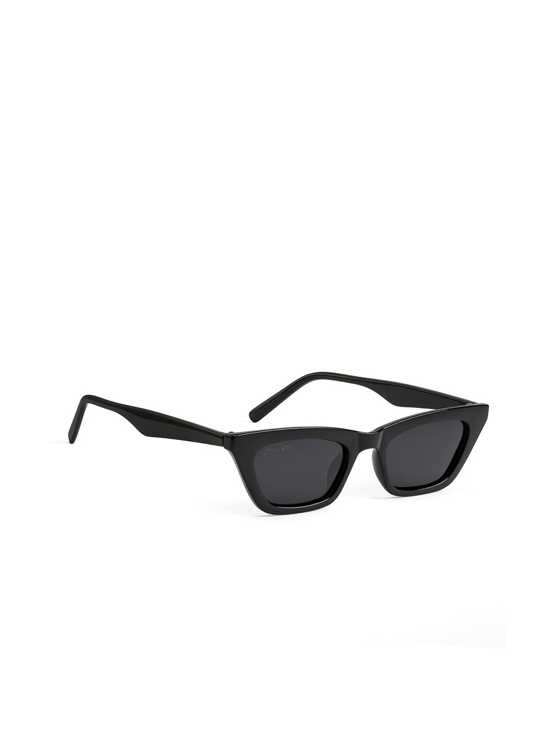 

ROYAL SON Women Black Lens & Black Cateye Sunglasses CHIWM00125-C4-Black