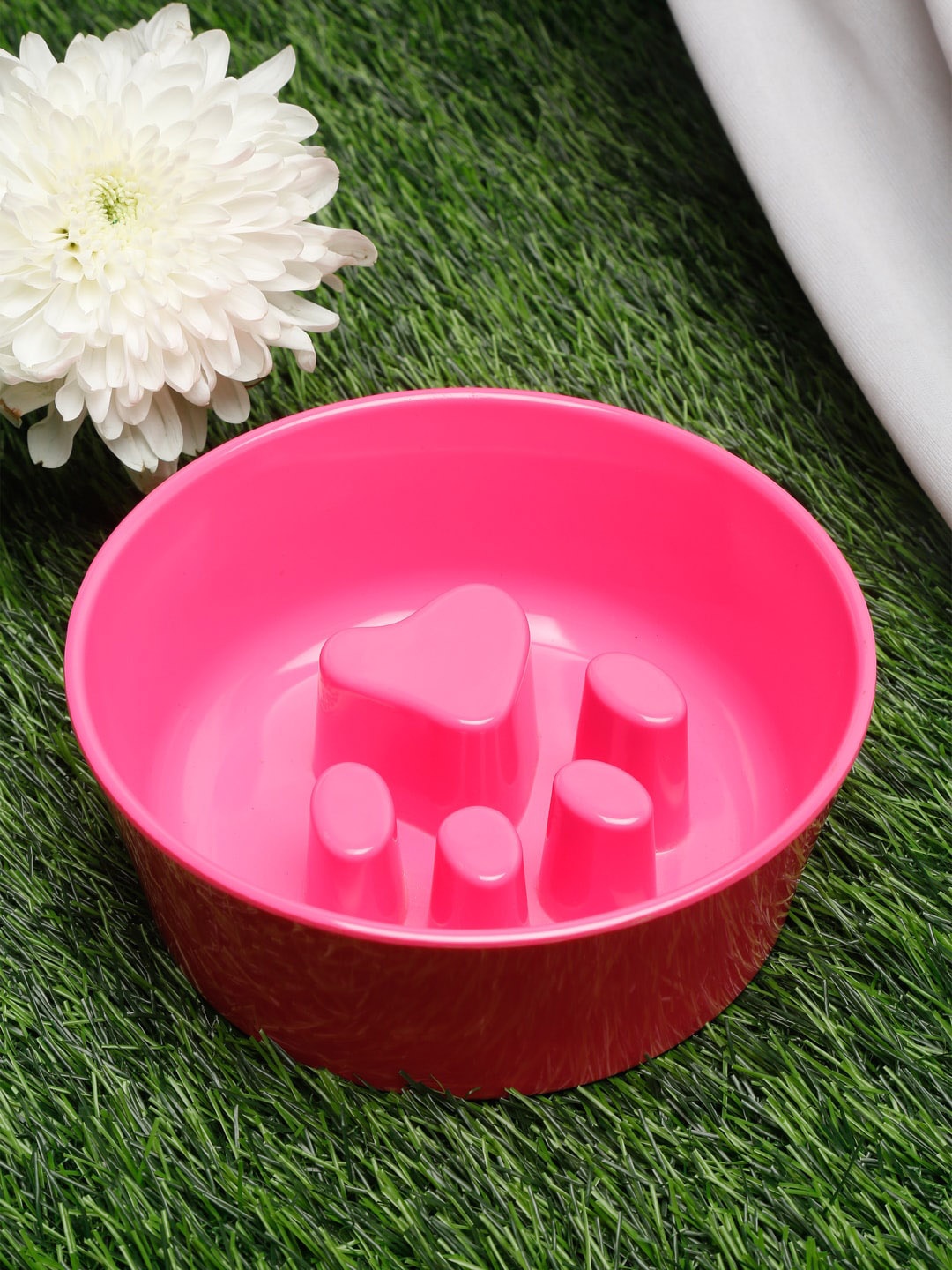

WIGGLE TWIDDLE Pink Solid Anti-Skid Dog Bowl