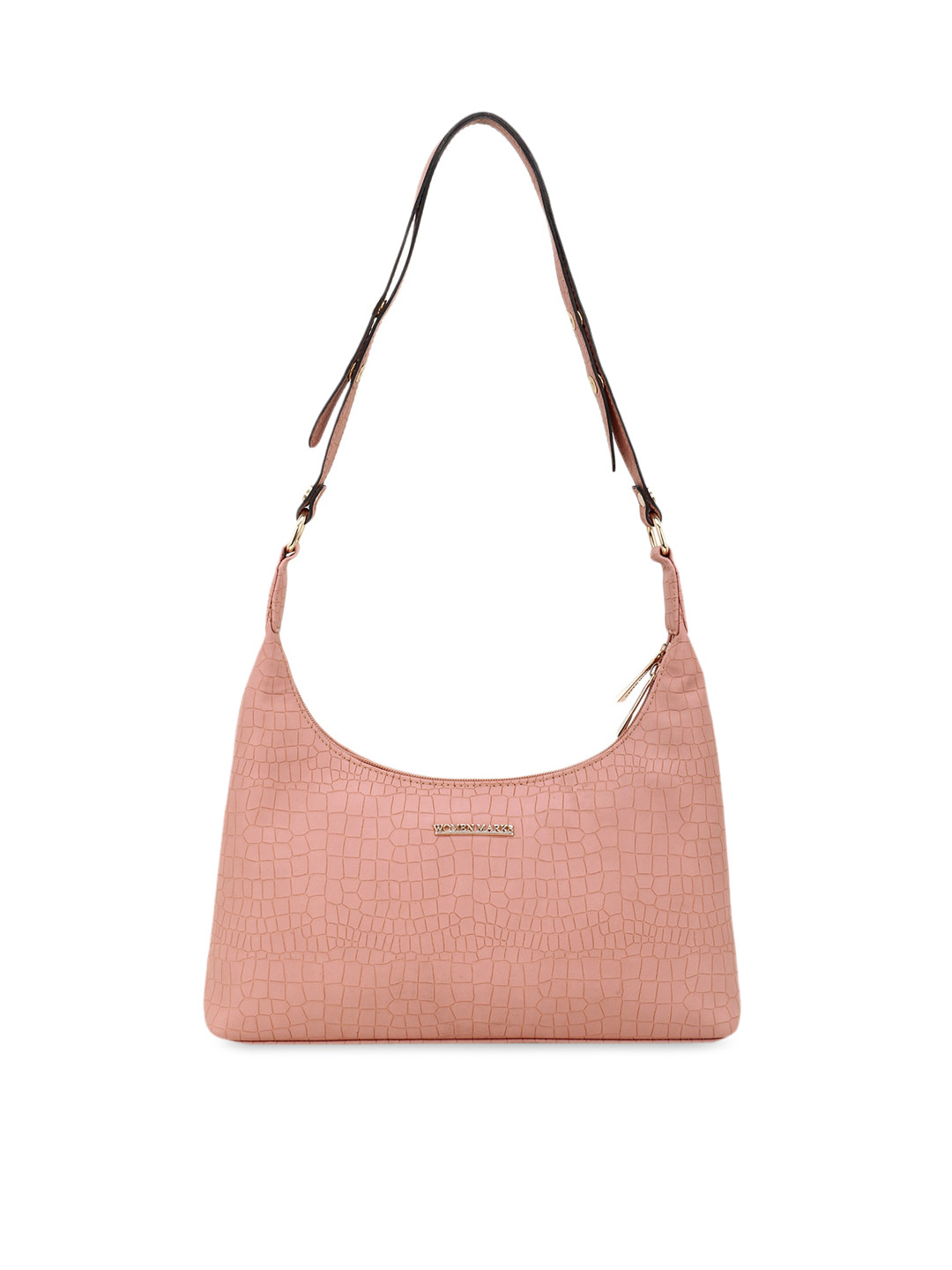 

WOMEN MARKS Pink Textured PU Structured Sling Bag