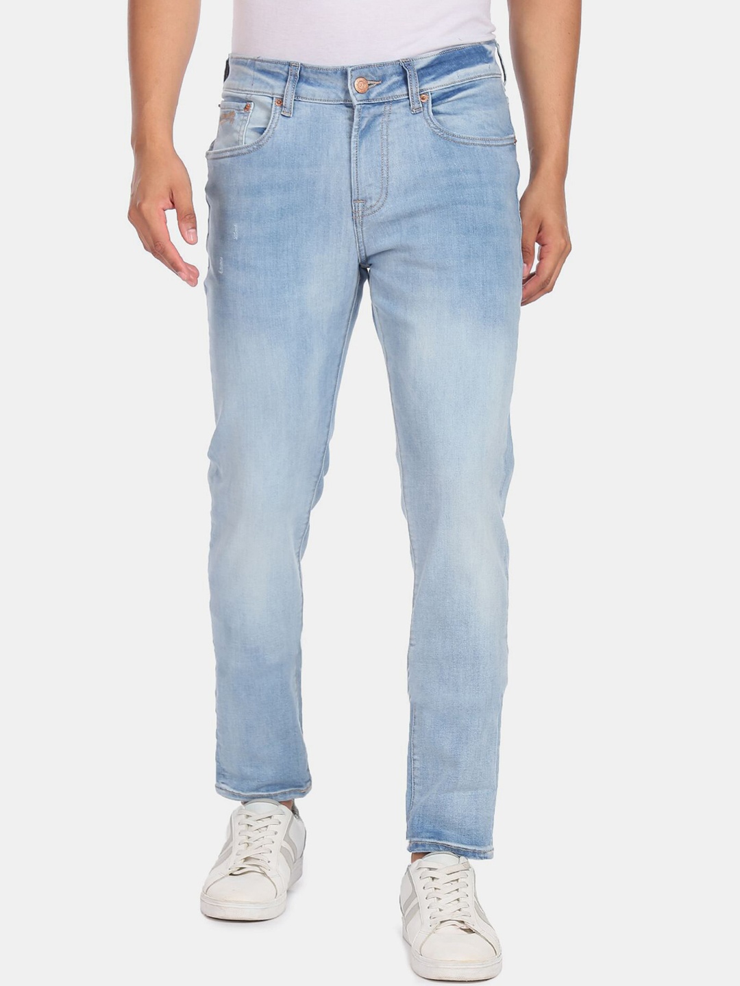 

Aeropostale Men Blue Super Skinny Fit Heavy Fade Jeans