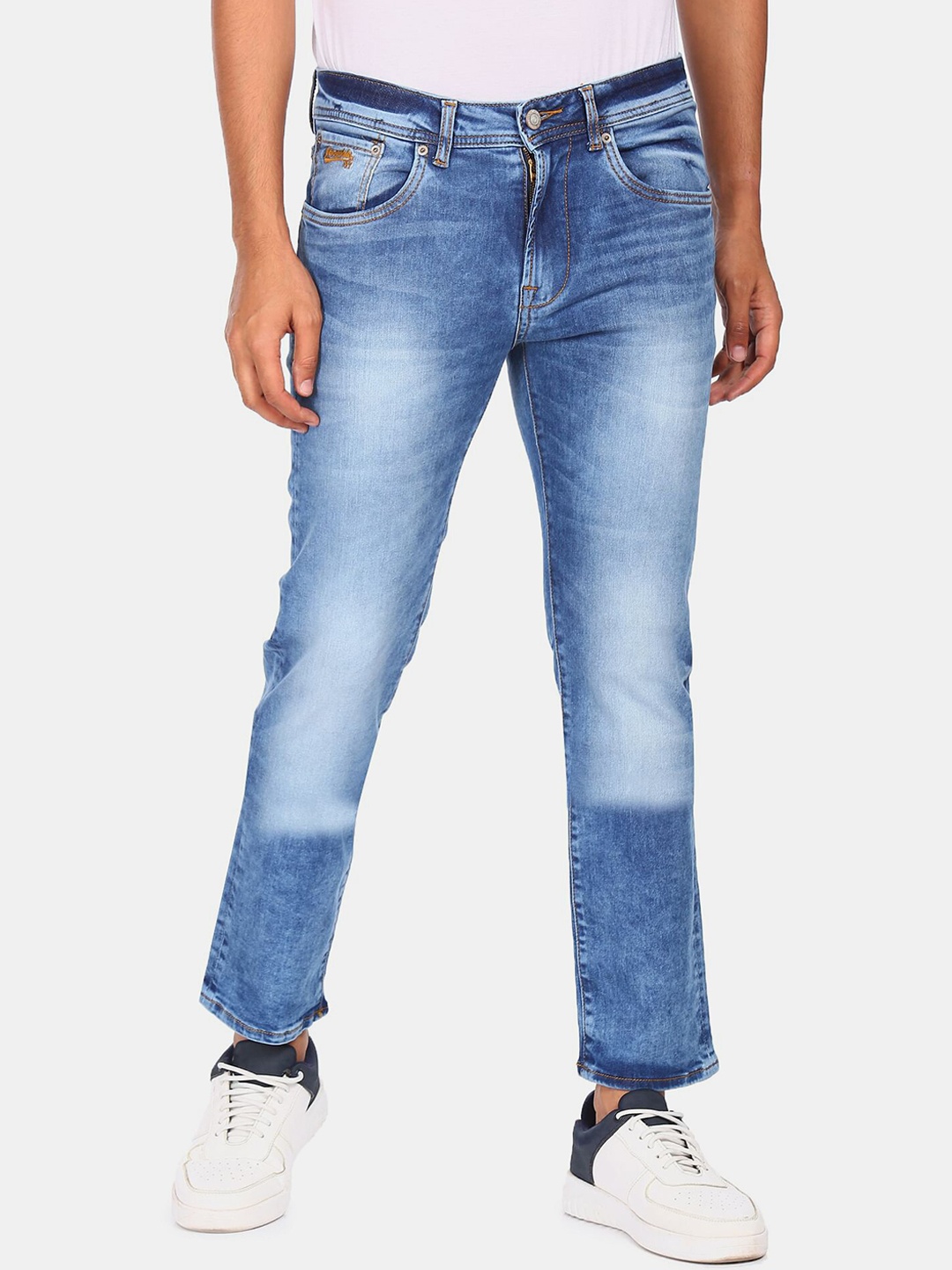 

Aeropostale Men Blue Heavy Fade Jeans