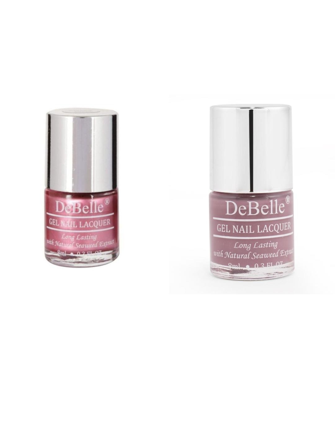 

DeBelle Set of 2 Gel Nail Polish - Chrome Glaze & Majestique Mauve - 8ml Each, Multi