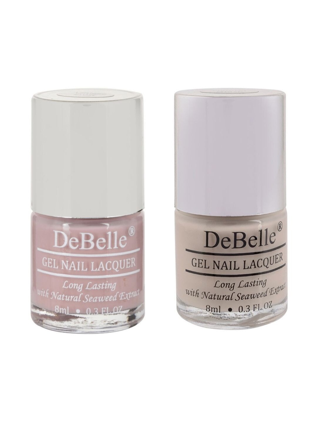 

DeBelle Set of 2 Fleur De Pearl Gel Nail Polish - Vintage Frost & Natural Blush 8ml Each, Multi