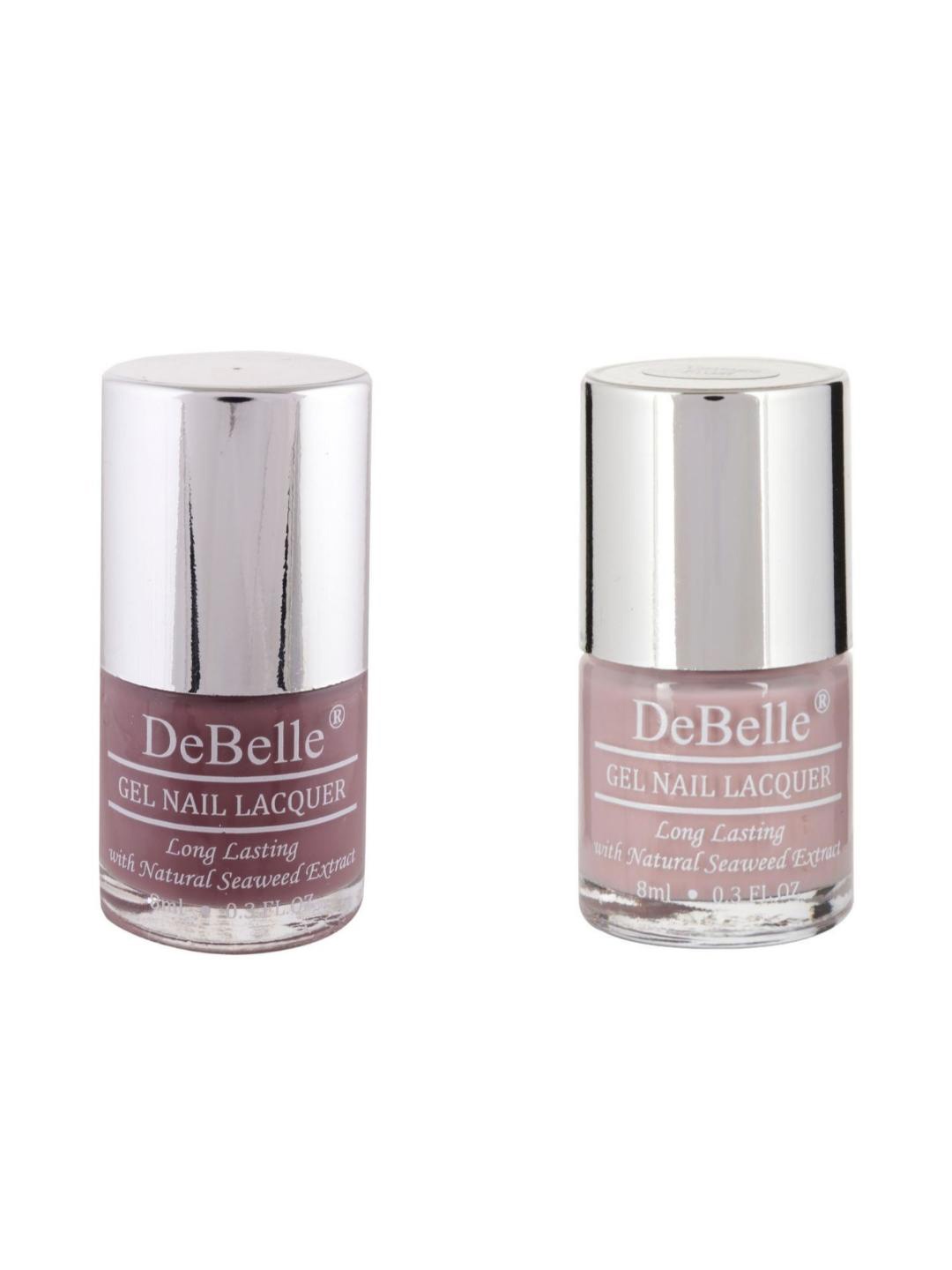 

DeBelle Set Of 2 Gel Nail Polish - Majestique Mauve & Vintage Frost- 16ml, Multi