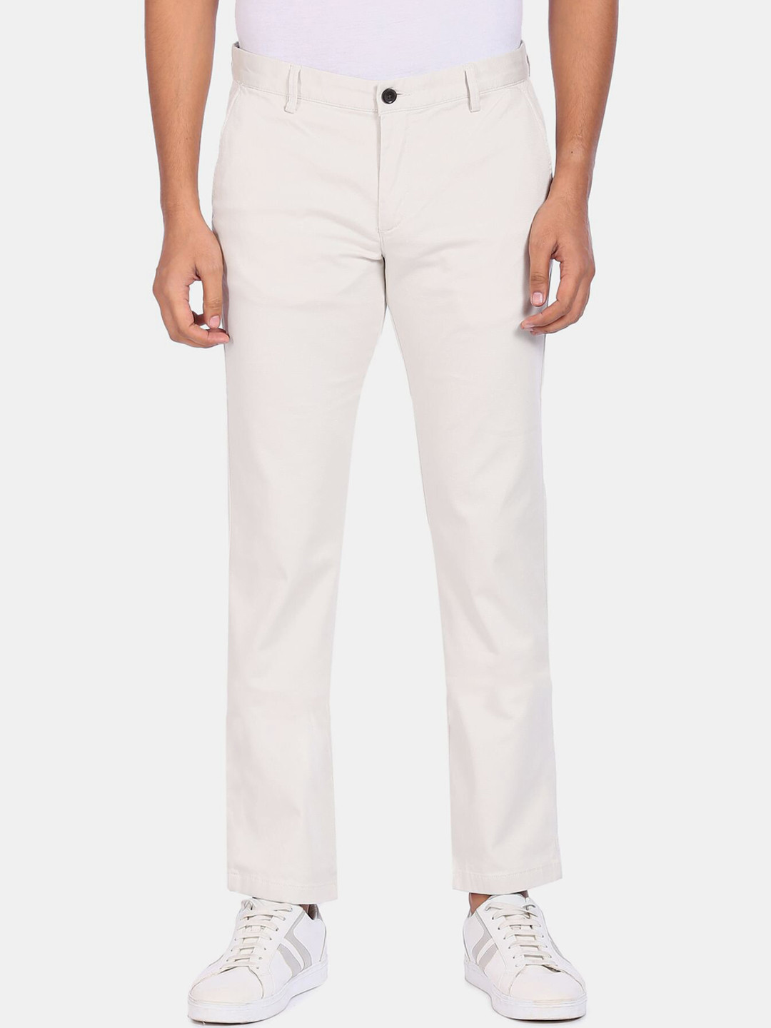 

Arrow Sport Men Off White Trousers