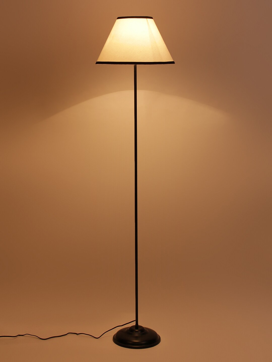 

Devansh White & Black Floor Lamp with Cotton Shade