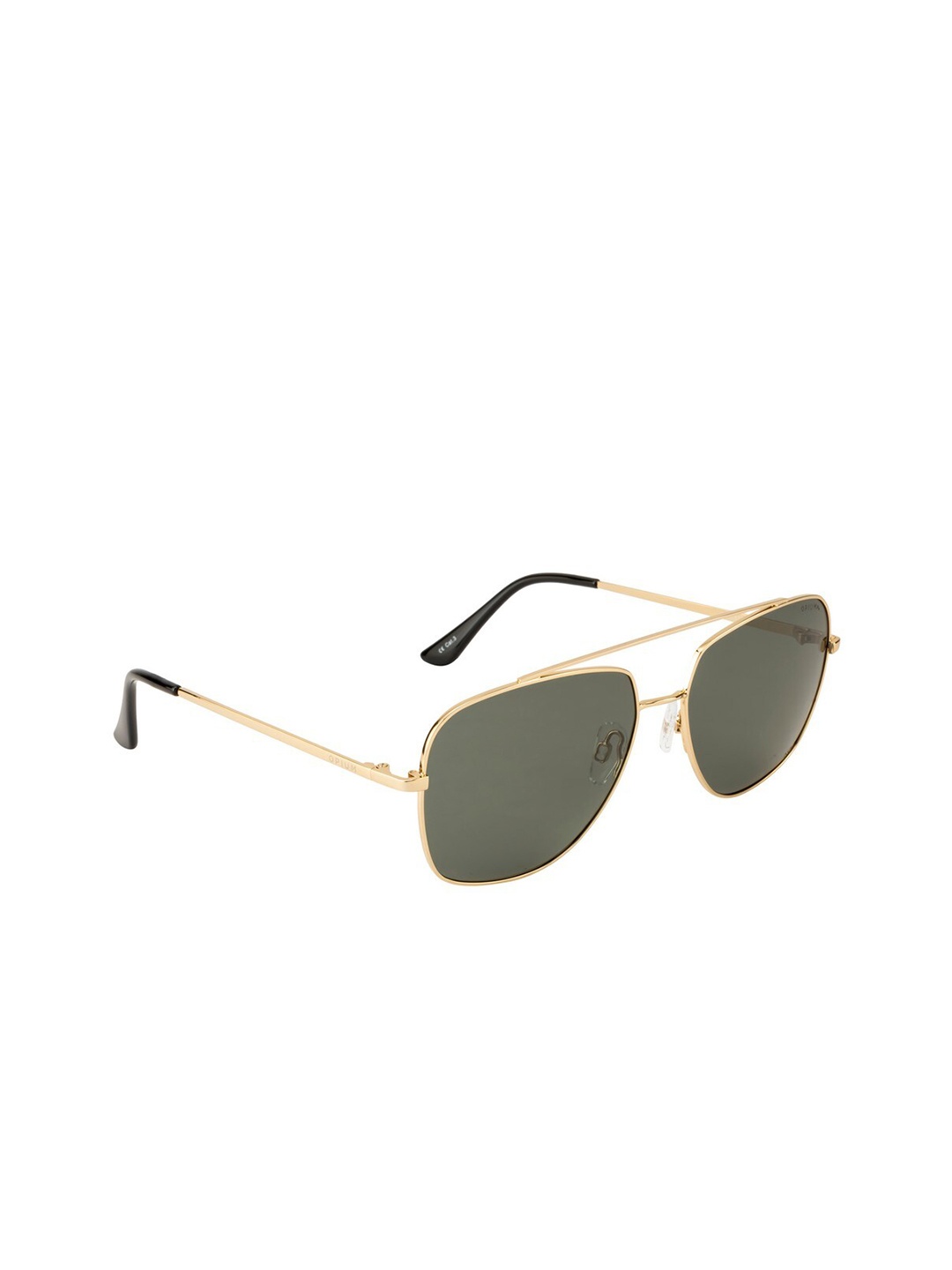 

OPIUM Men Green Lens & Gold-Toned Square Sunglasses OP-1792-C03-Green
