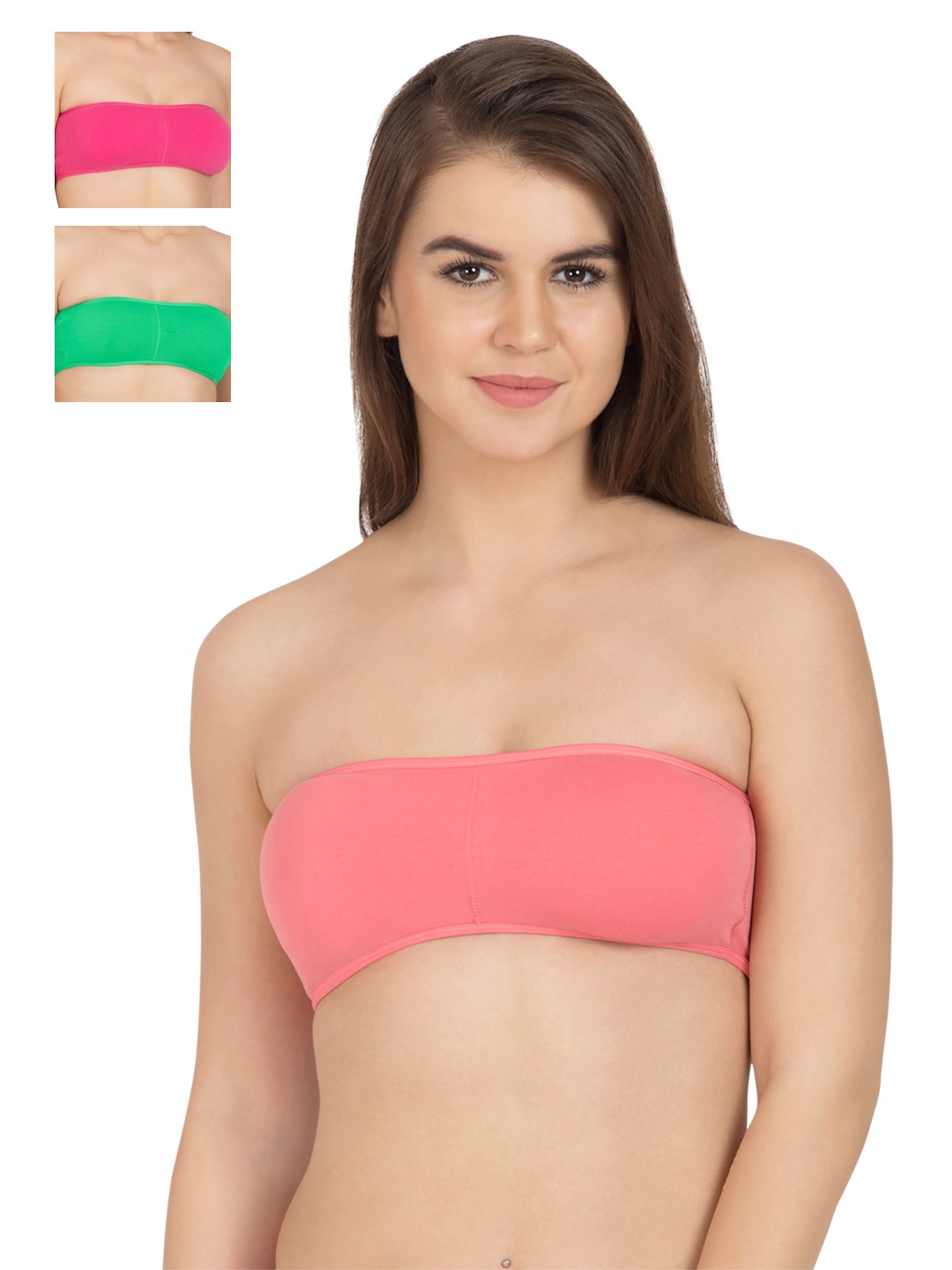 

Tweens Pack of 3 Full-Coverage Tube Bras TW278, Pink