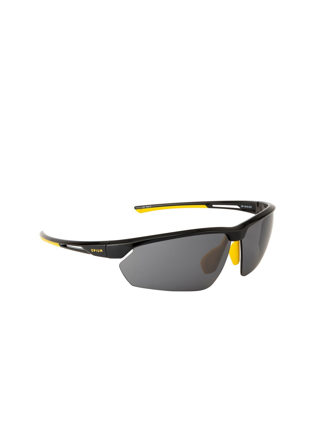

OPIUM Men Grey Lens & Black Sports Sunglasses with UV Protected Lens OP-1816-C03