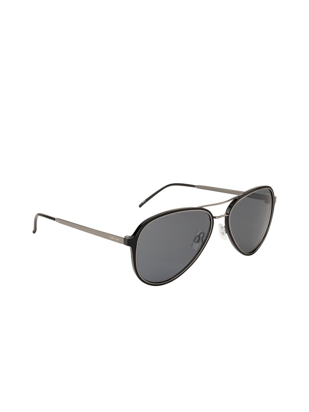 

OPIUM Unisex Grey Lens & Black Aviator Sunglasses with Polarised Lens OP-1787-C02
