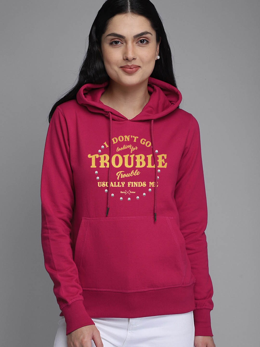 

Free Authority Women Red Harry Potter Printed Hooded Sweatshirt